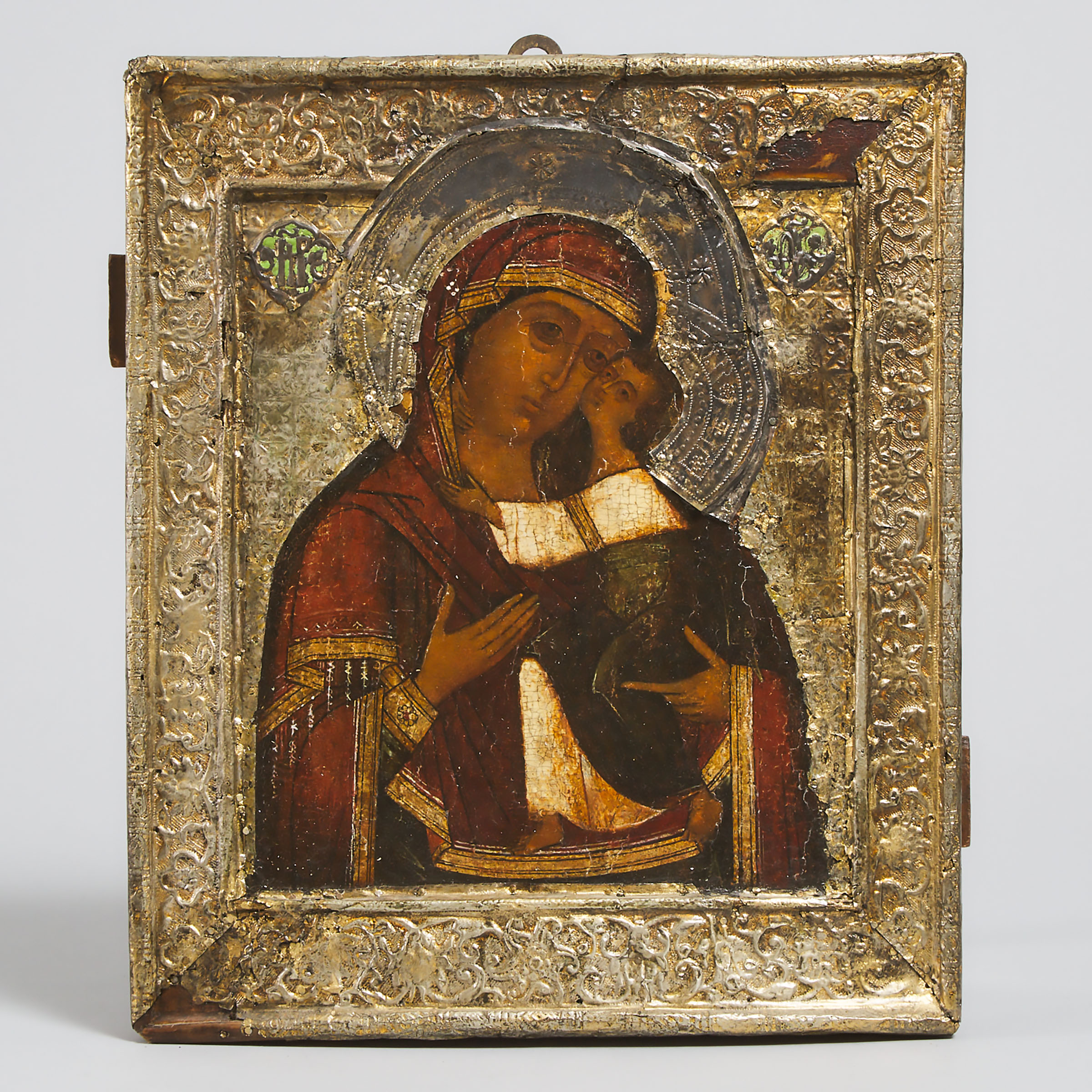Russian Tolga Mother of God Icon, early-mid 18th century 