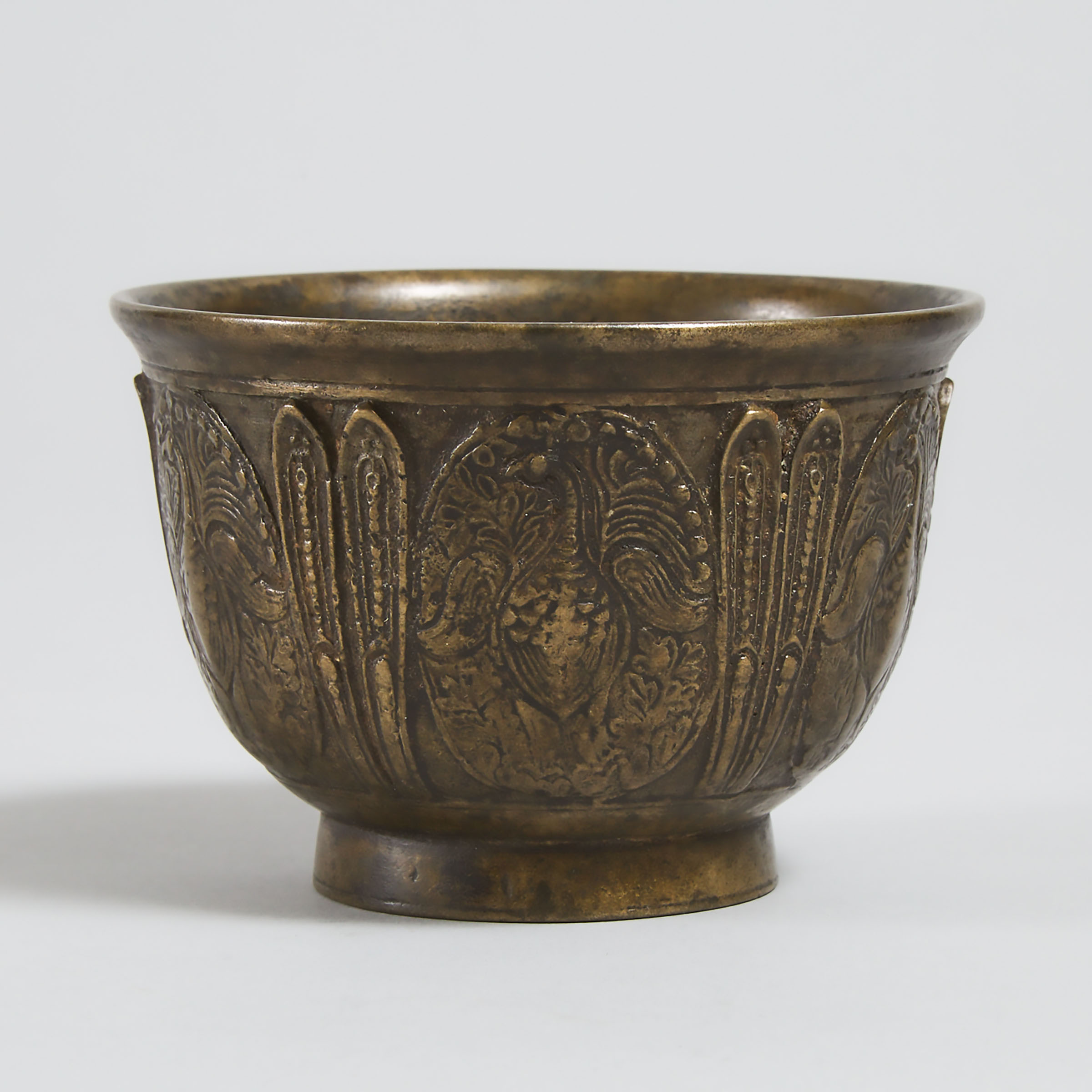 Indian Bronze Hindu Temple Offering Bowl, 18th/19th century