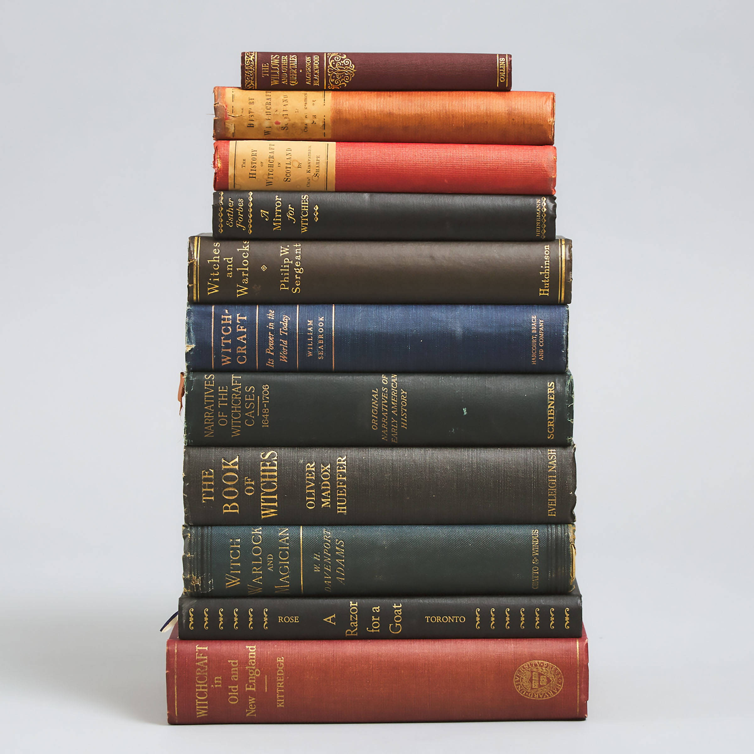 Eleven Volumes on Witchcraft and the Occult, early 20th centuy