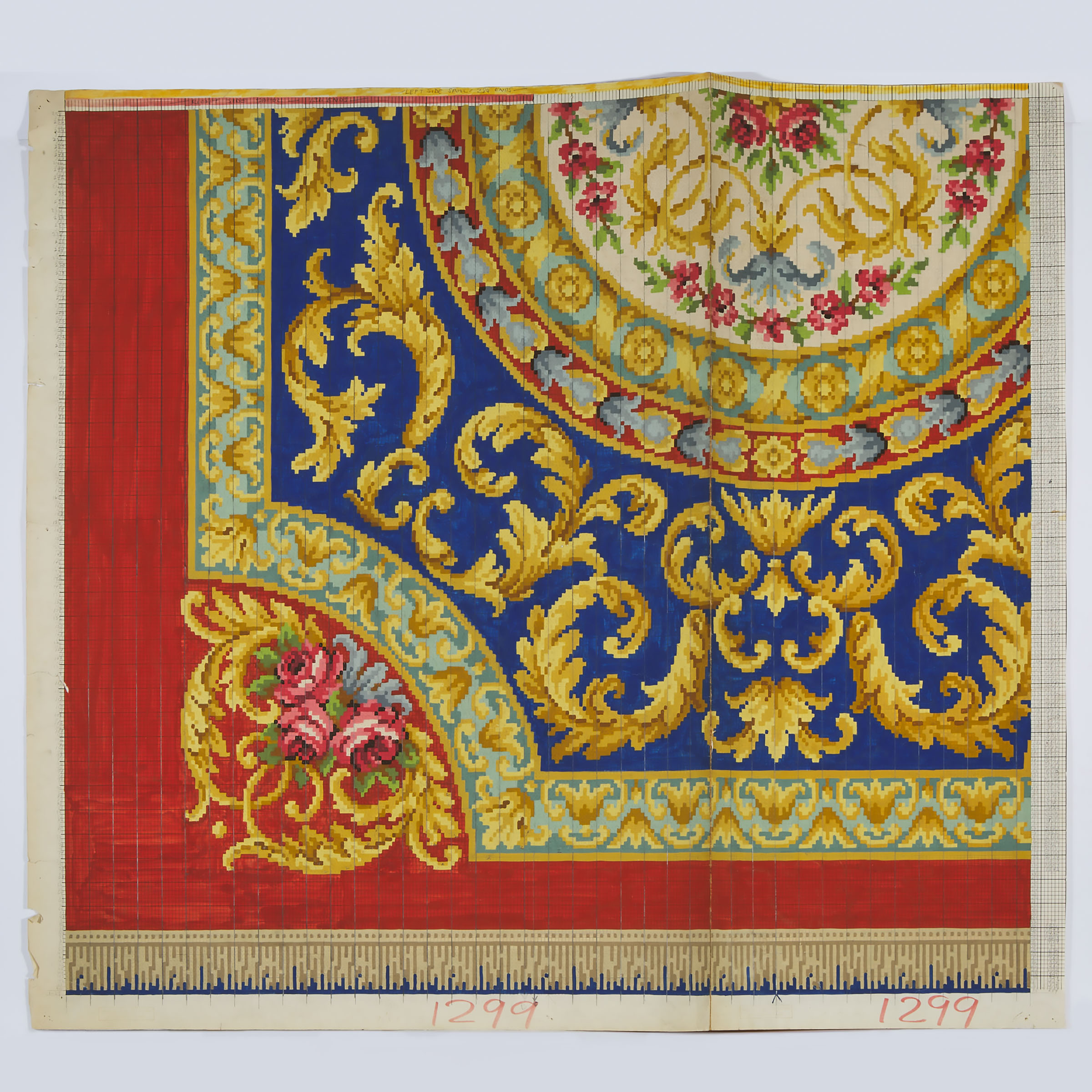 Large Aubusson Carpet Design, mid 20th century