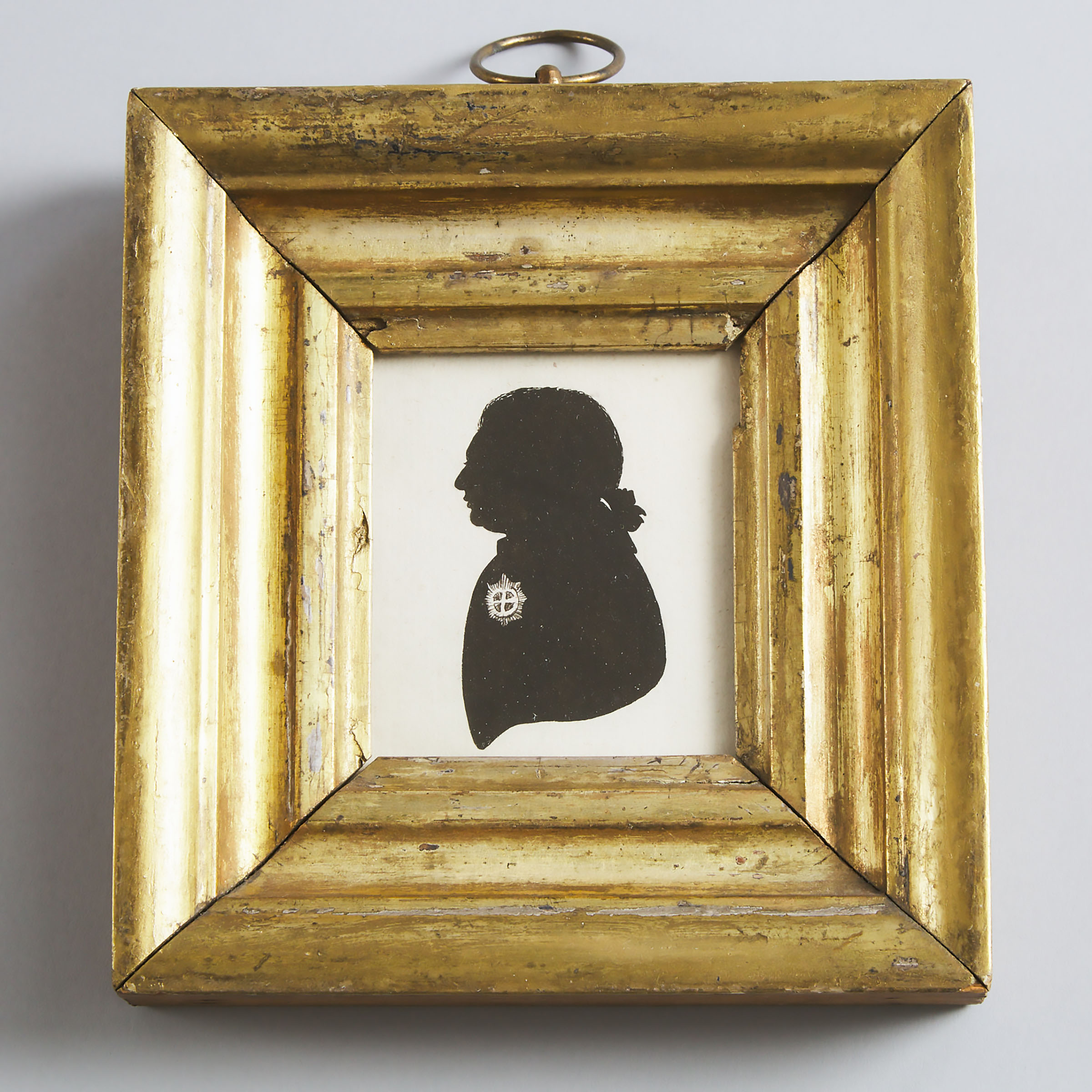 Silhouette Portrait of George III,  late 18th century