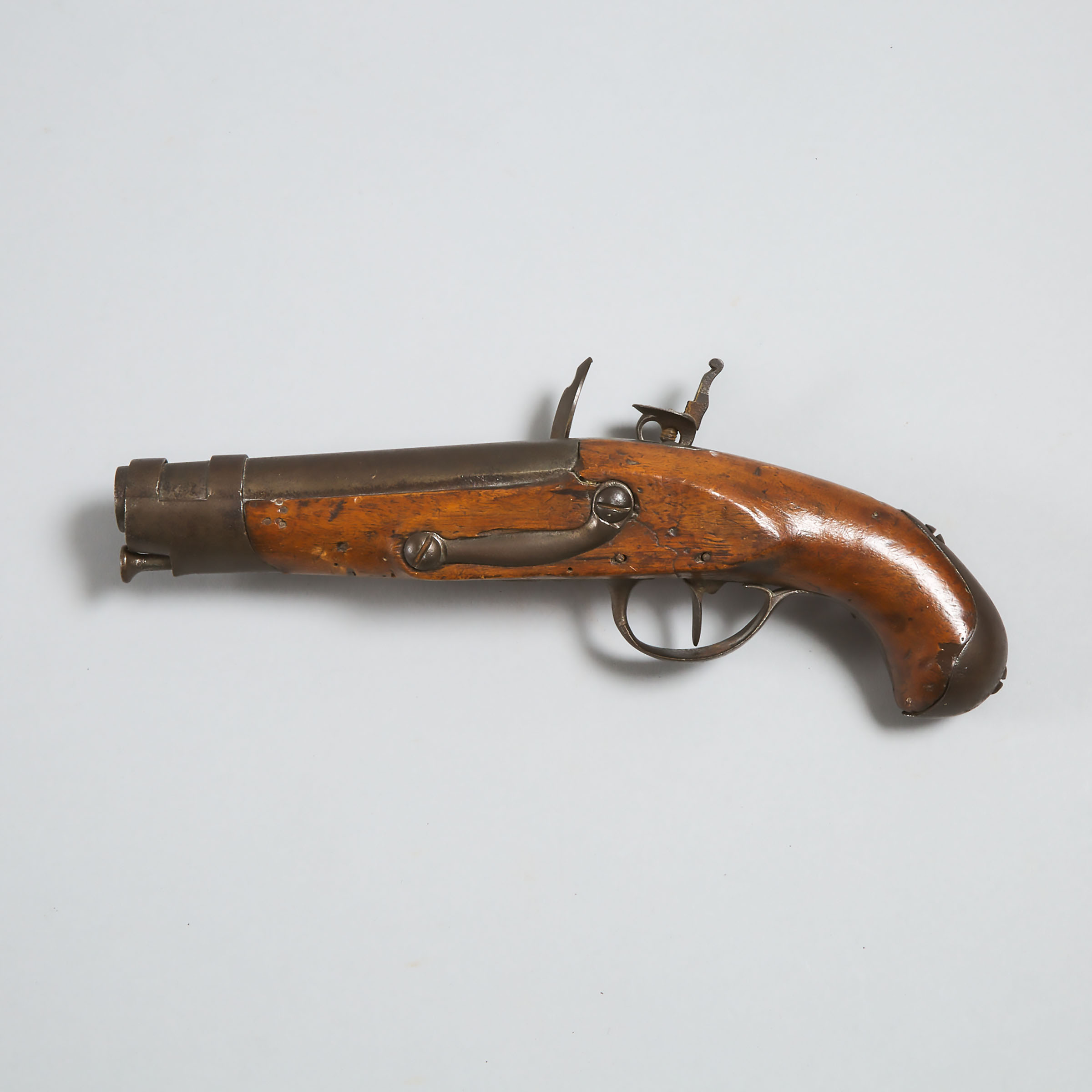 Belgian Flintlock Pistol, signed Gosuin, Liege, early 19th century