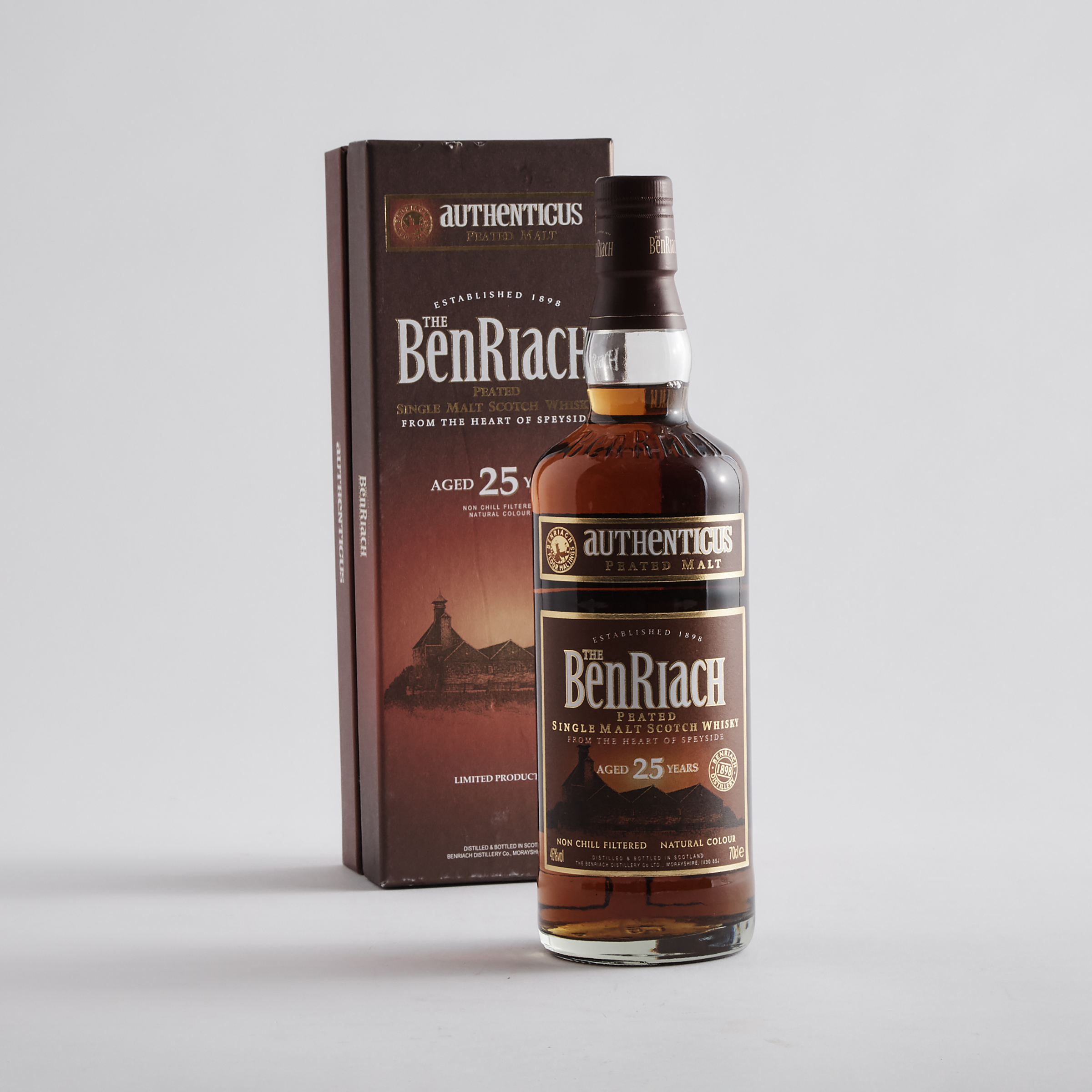 THE BENRIACH SINGLE MALT SCOTCH WHISKY 25 YEARS (ONE 70 CL)