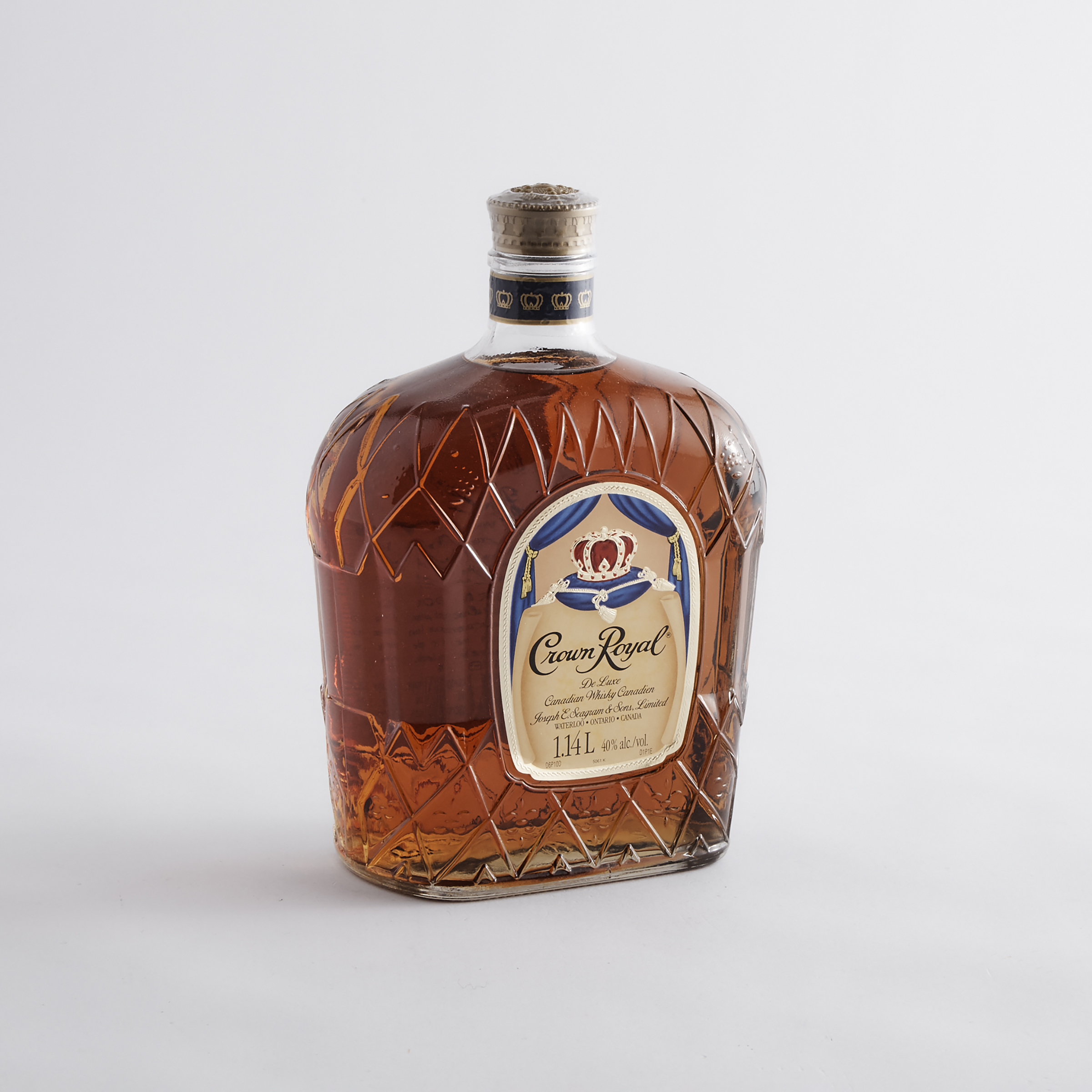 SEAGRAM'S CROWN ROYAL BLENDED CANADIAN WHISKY (ONE 1.14 L)