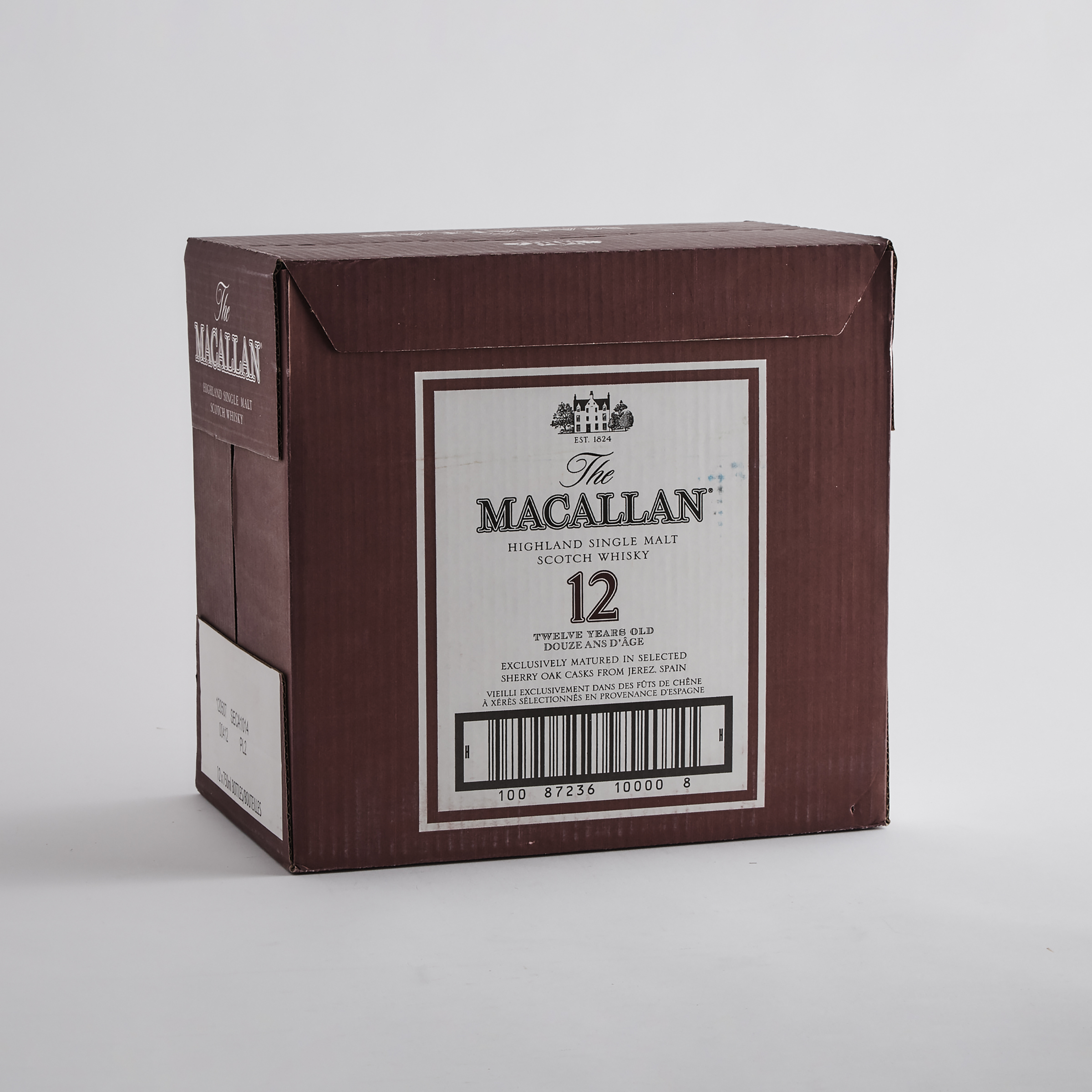 THE MACALLAN HIGHLAND SINGLE MALT SCOTCH WHISKY 12 YEARS (TWELVE 750 ML)