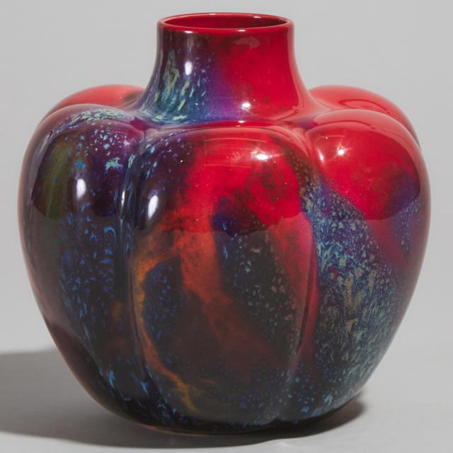 Royal Doulton ‘Sung’ Glazed Gourd Shaped Vase, Fred Moore and Charles Noke, 20th century