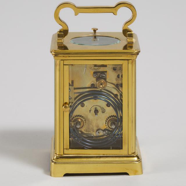 French Striking and Repeating Carriage Clock, c.1900
