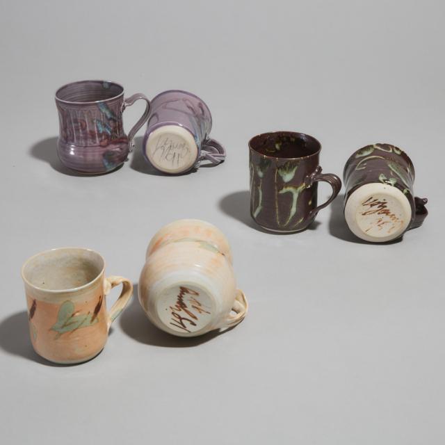 Kayo O'Young (Canadian, b.1950), Six Mugs, dated 1991-95