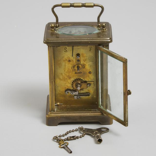 French Carriage Clock, early 20th century
