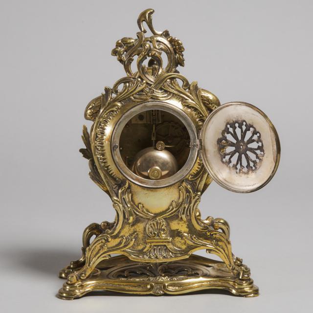 Napoleon III French Bronze Mantel Clock, late 19th century