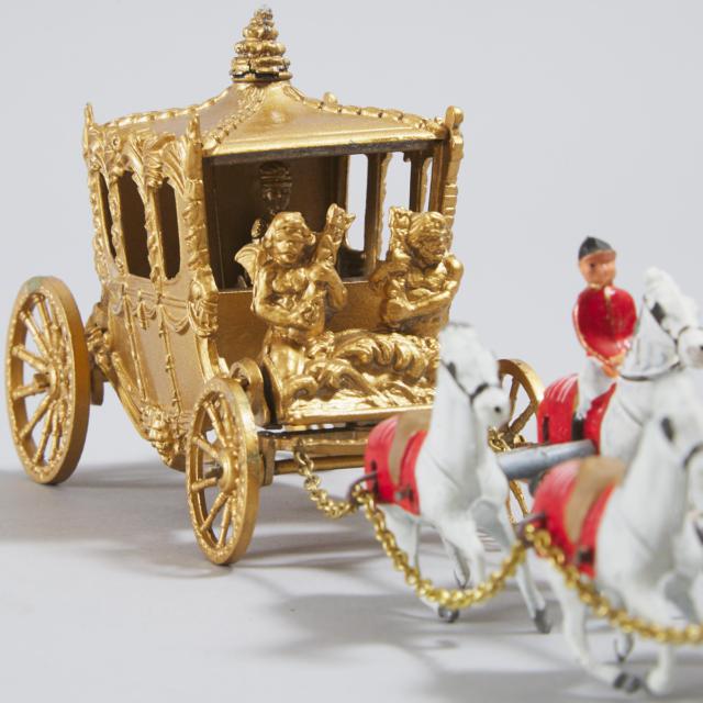 Miniature Elizabeth II 'Coronation Coach', Lesney Products & Co. Ltd., London, 1953