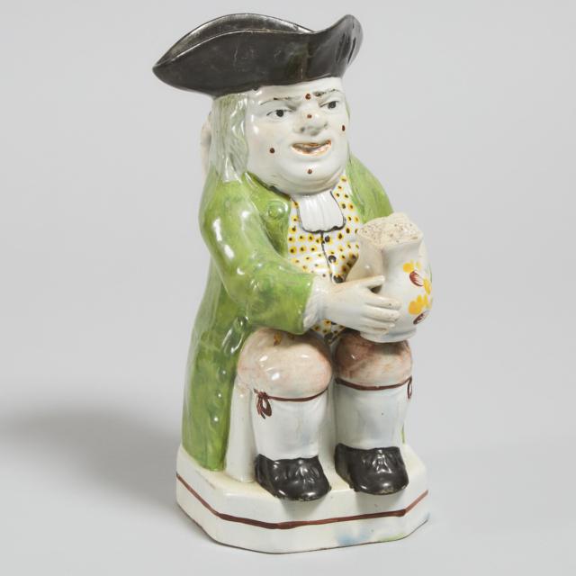 Staffordshire Pearlware Toby Jug, early 19th century