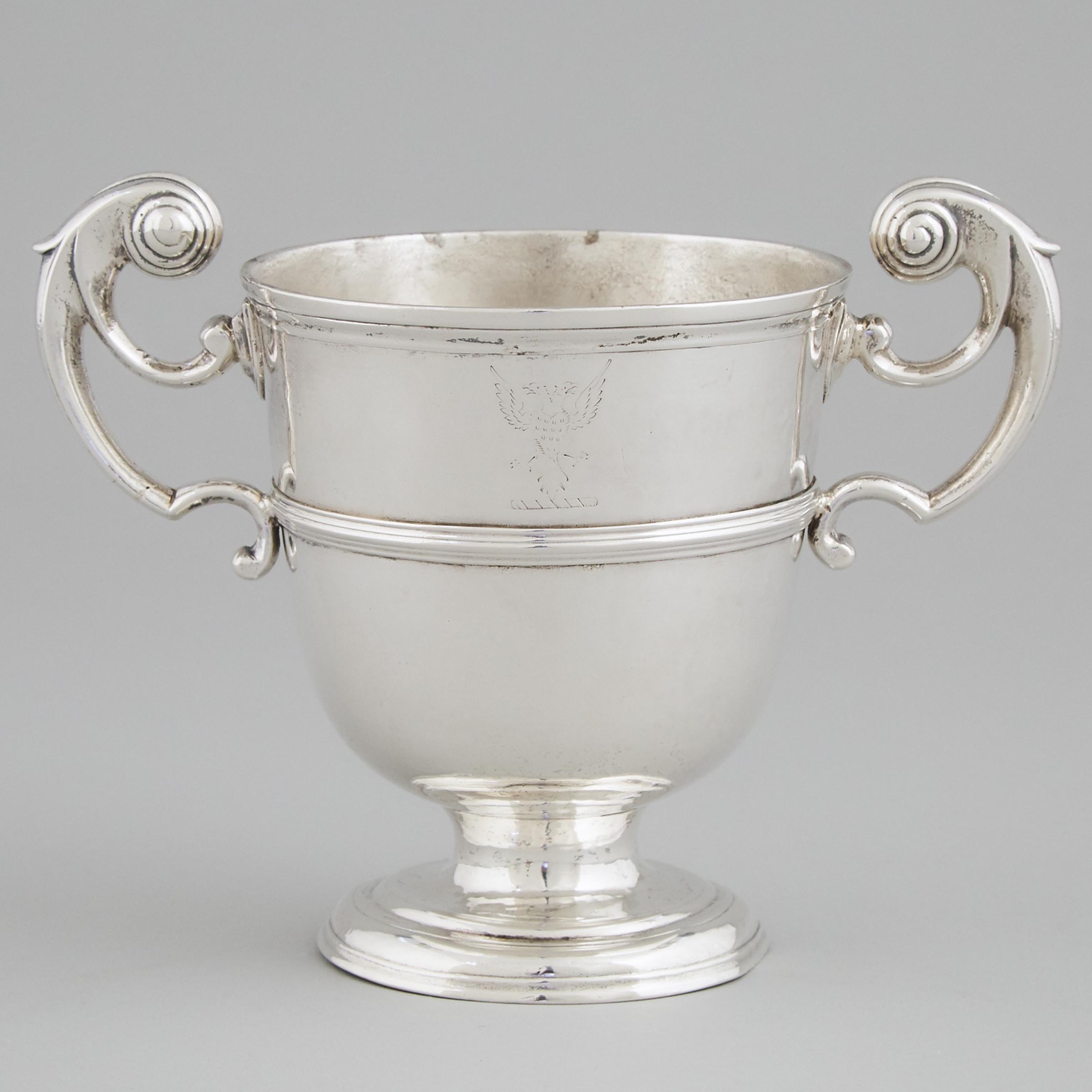 George II Irish Provincial Silver Two-Handled Cup, Joseph Johns, Limerick, c.1750