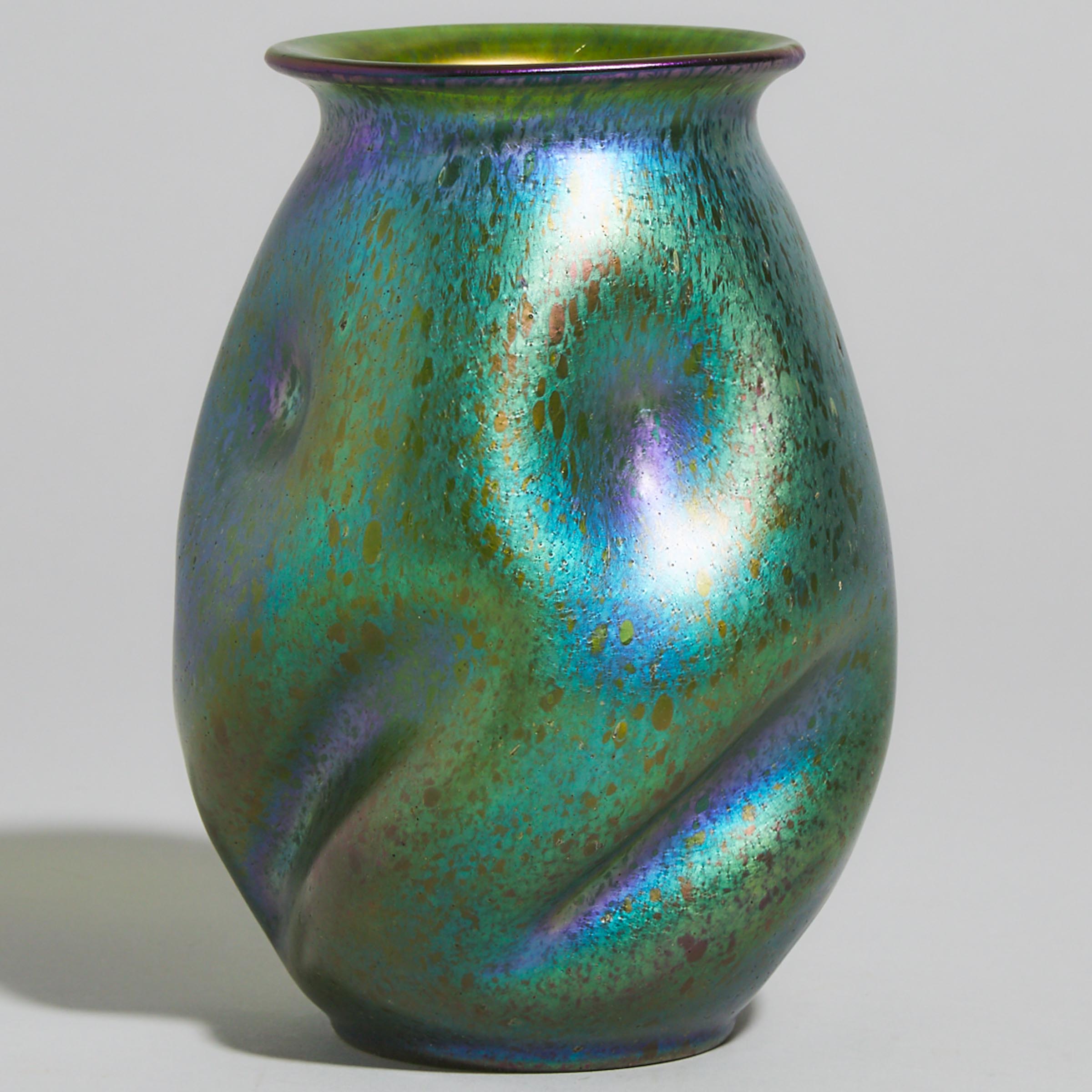 Austrian Iridescent Glass Vase, possibly Loetz, early 20th century