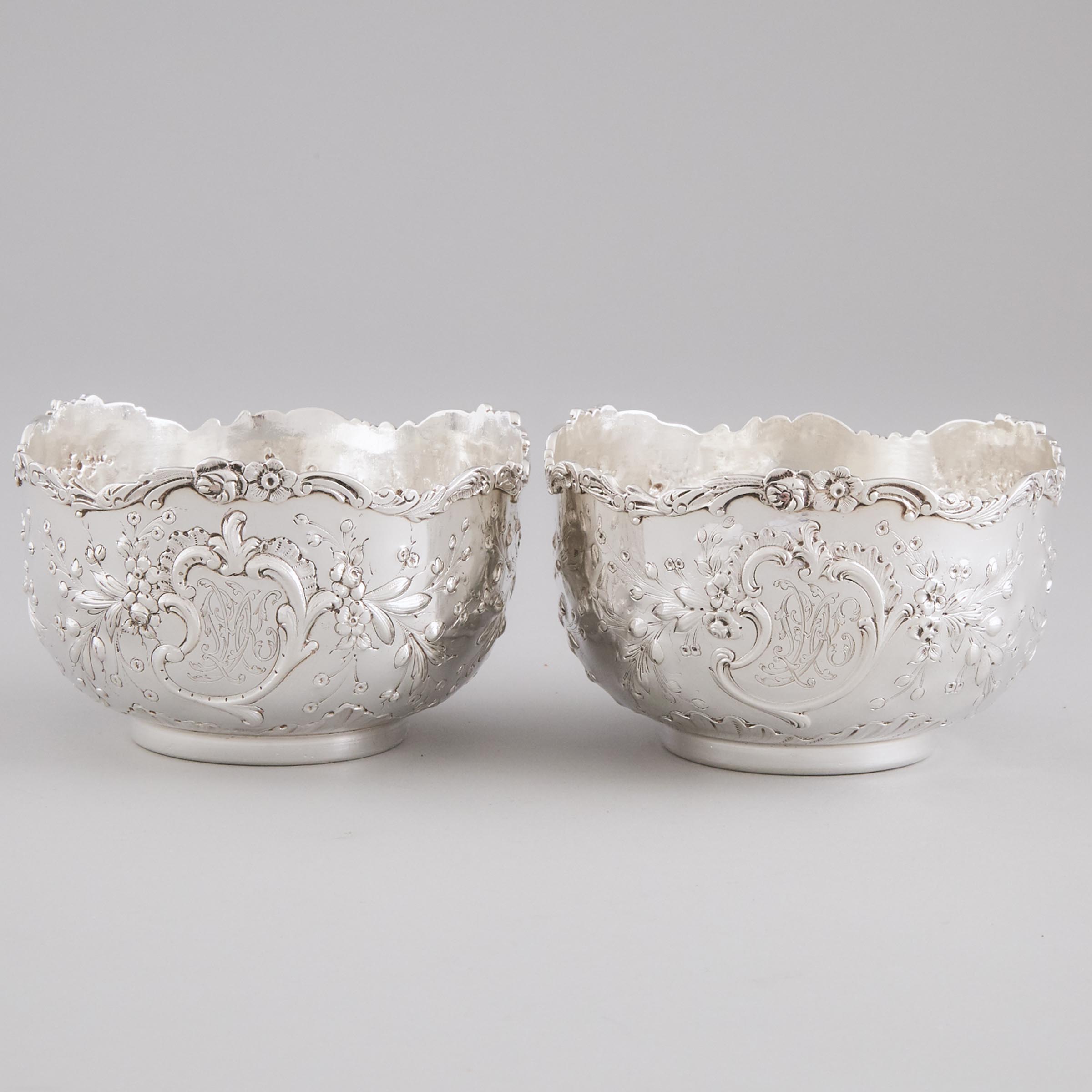 Pair of French Silver Finger Bowls, Emile Delaire, Paris, c.1900