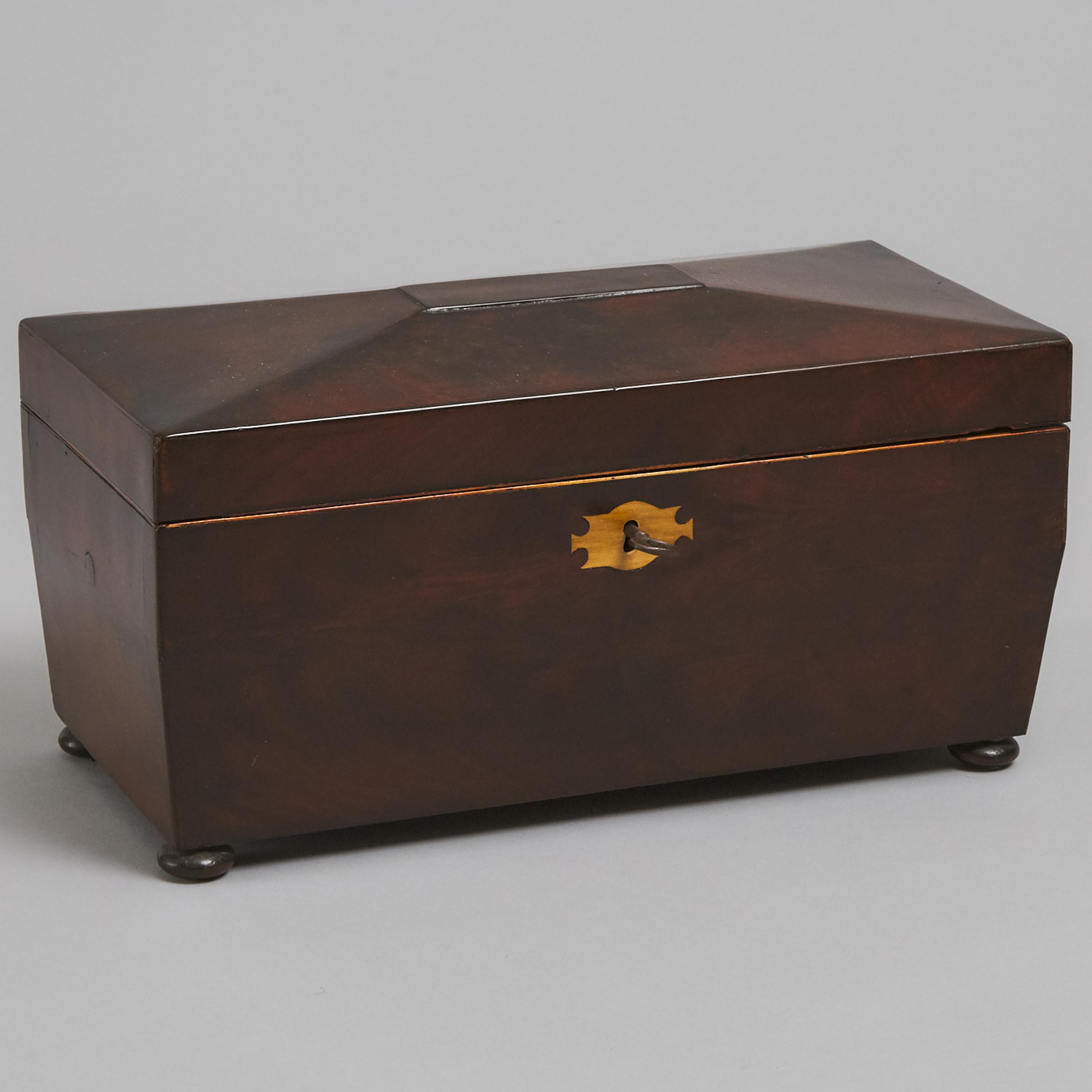 Early Victorian Rosewood Tea Caddy, 19th century