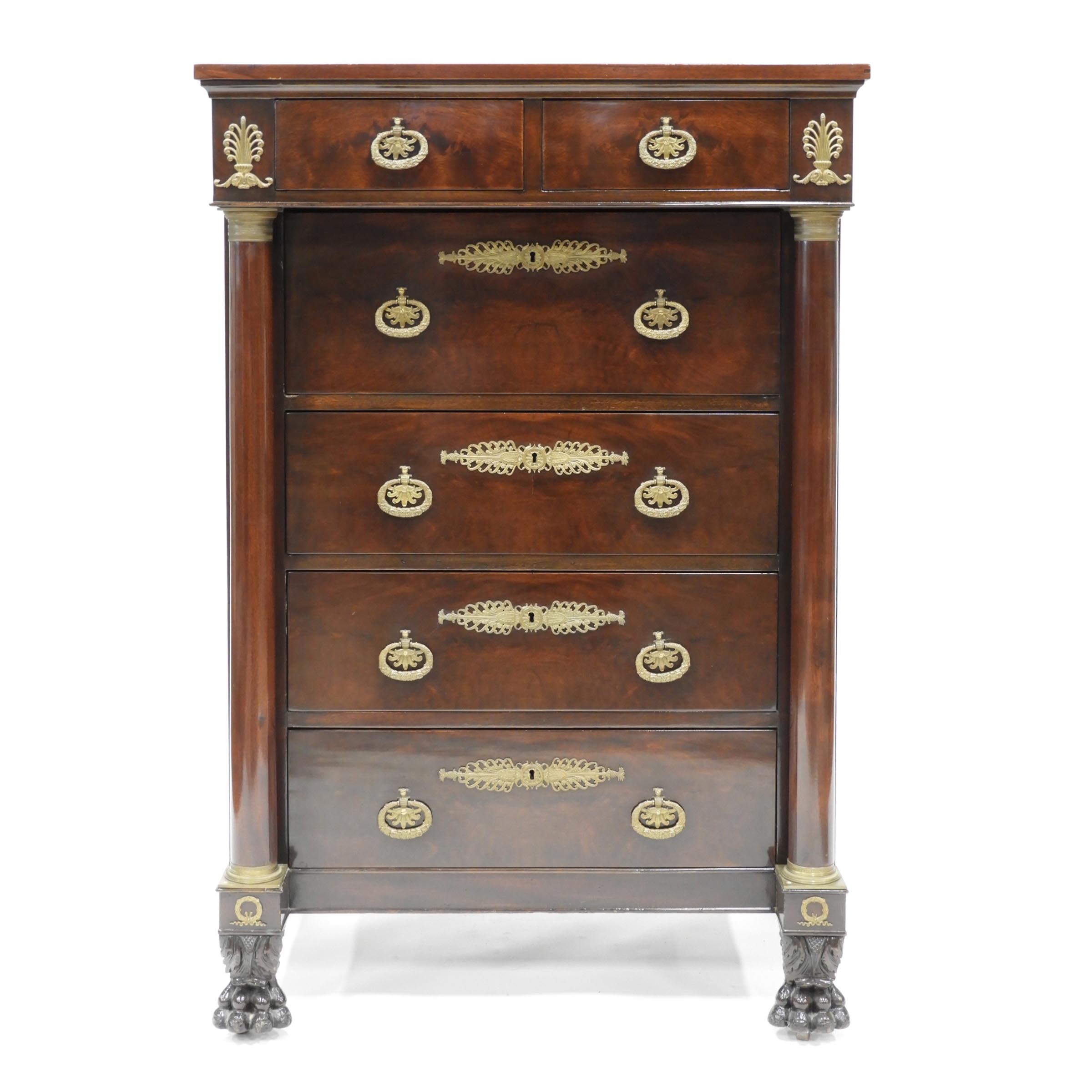 Empire Style Mahogany Chest of Drawers, early 20th century