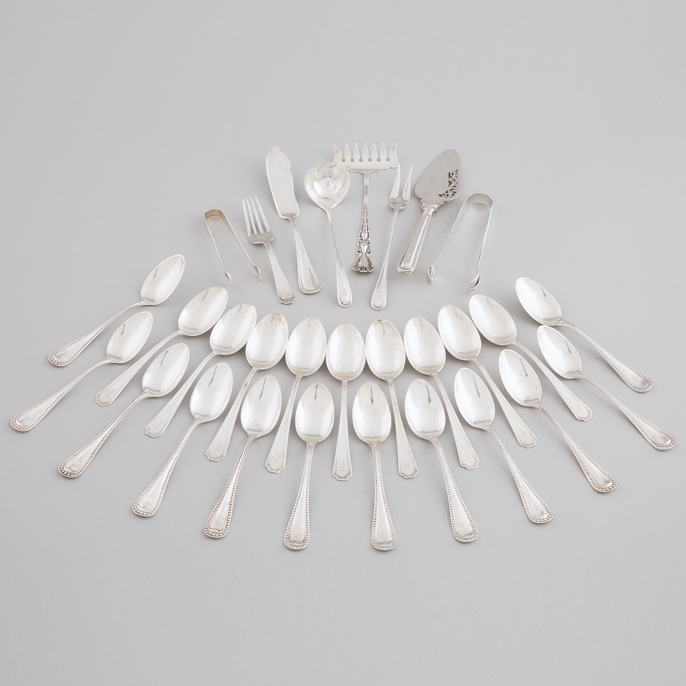Group of Mainly Canadian Silver Flatware, 20th century