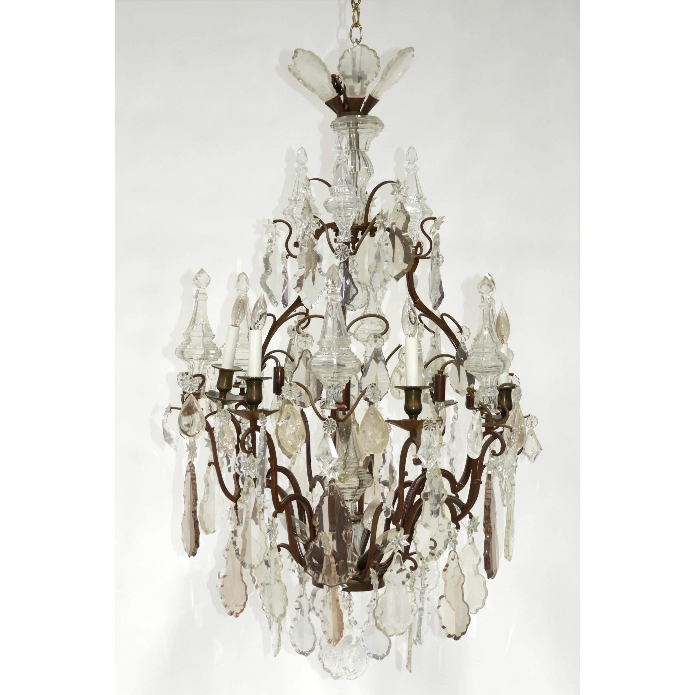 Louis XV Style Nine Light Cage Chandelier