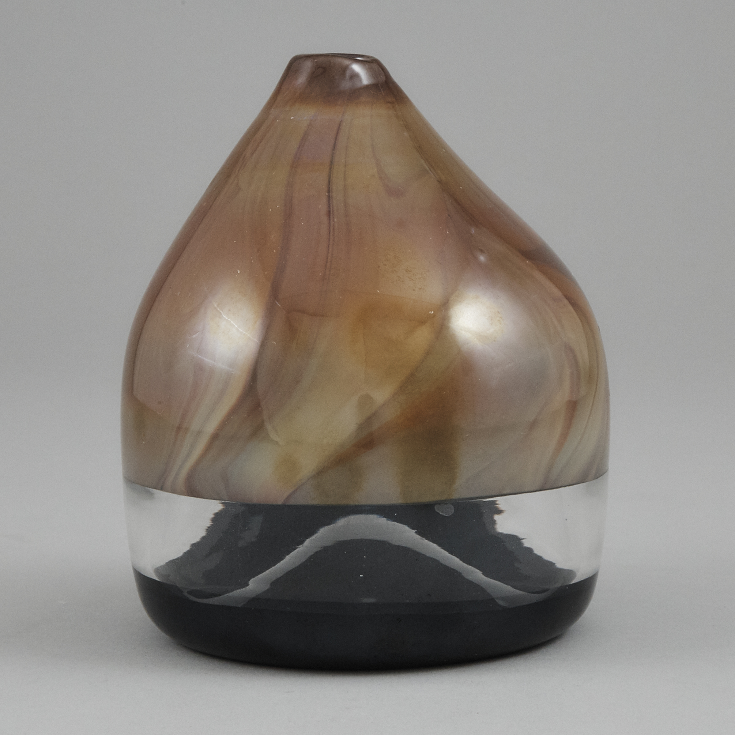 'Cappello del Doge' Incalmo Glass Vase, attributed to Venini and Thomas Stearns, c.1962