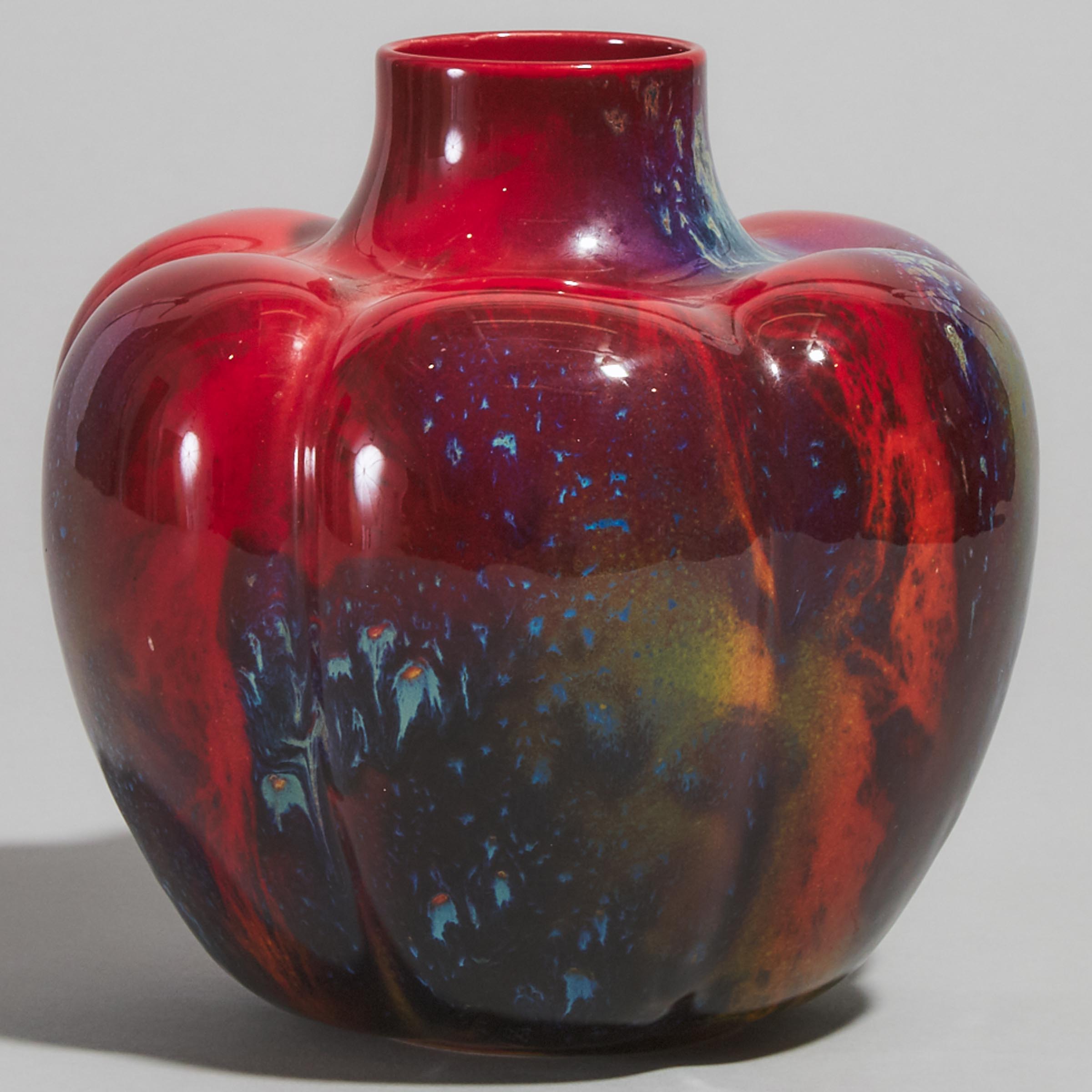 Royal Doulton ‘Sung’ Glazed Gourd Shaped Vase, Fred Moore and Charles Noke, 20th century