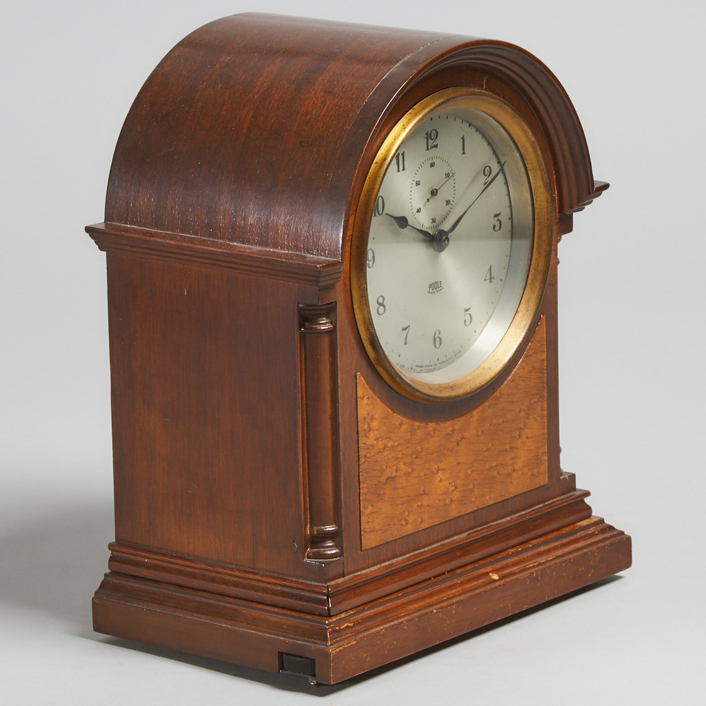 American Electric Table Clock, Poole Mfg. Co., Ithaca NY, c.1930