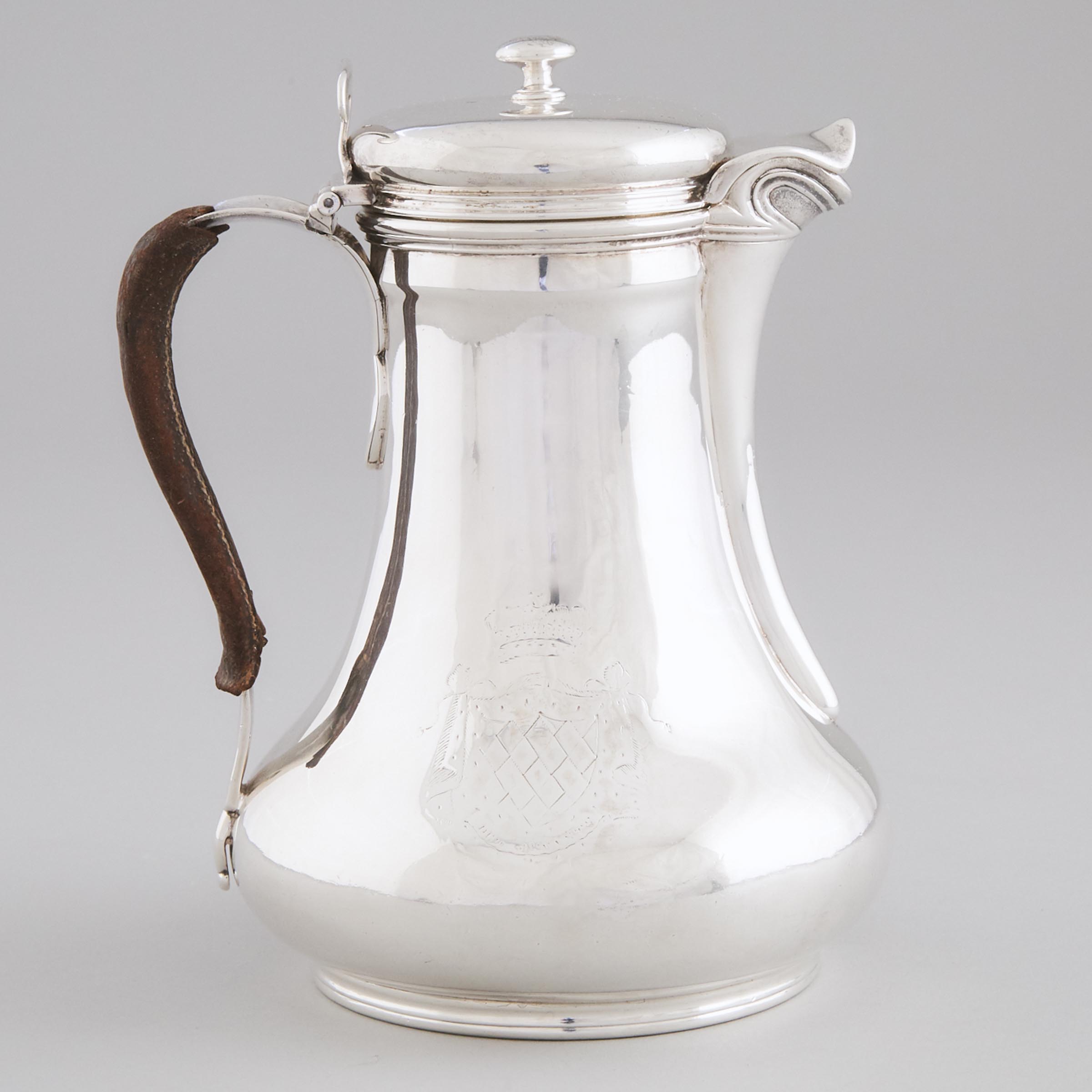 George III Silver Hot Water Pot, John Edwards III, London, 1805