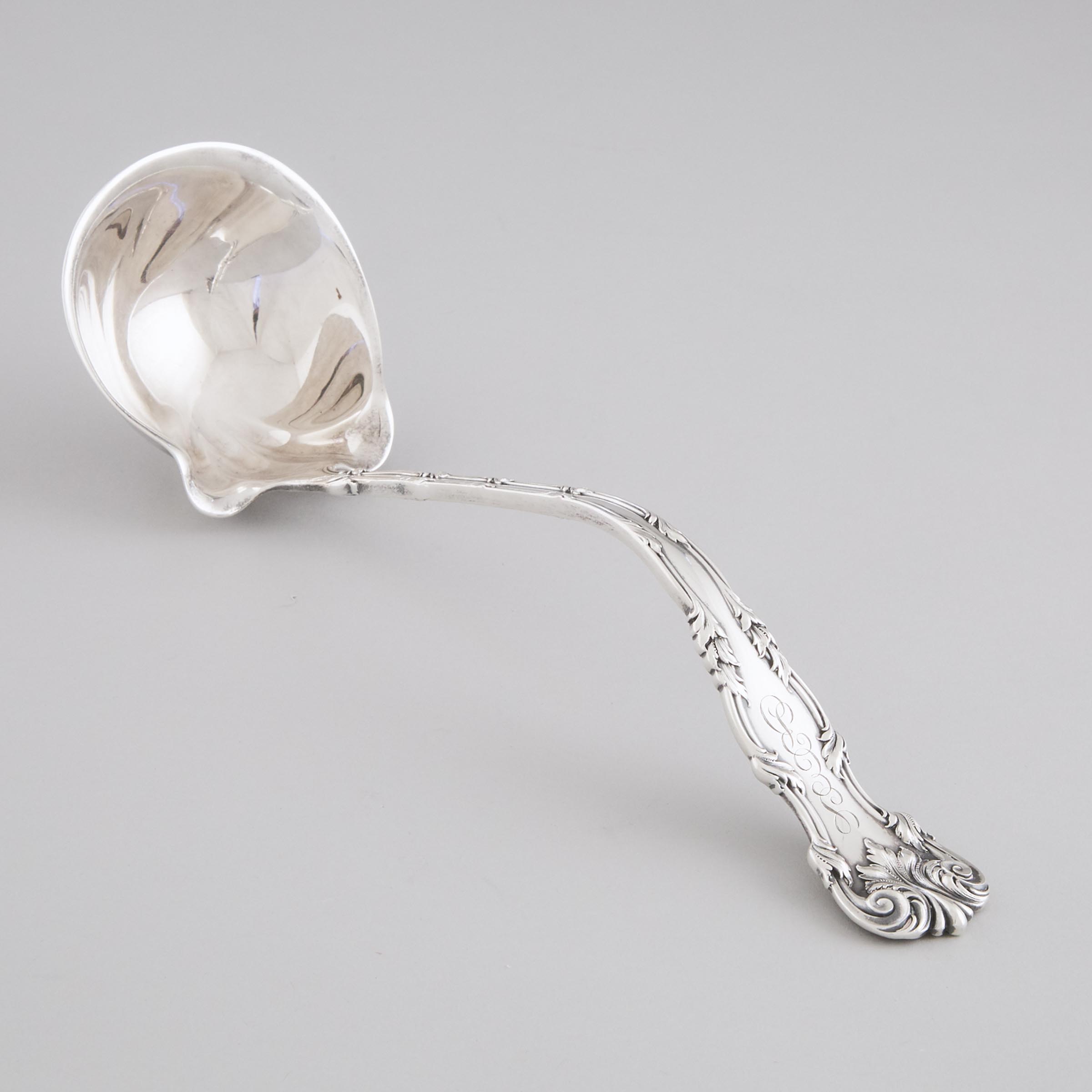 American Silver Soup Ladle, Dominick & Haff, New York, N.Y., early   20th century