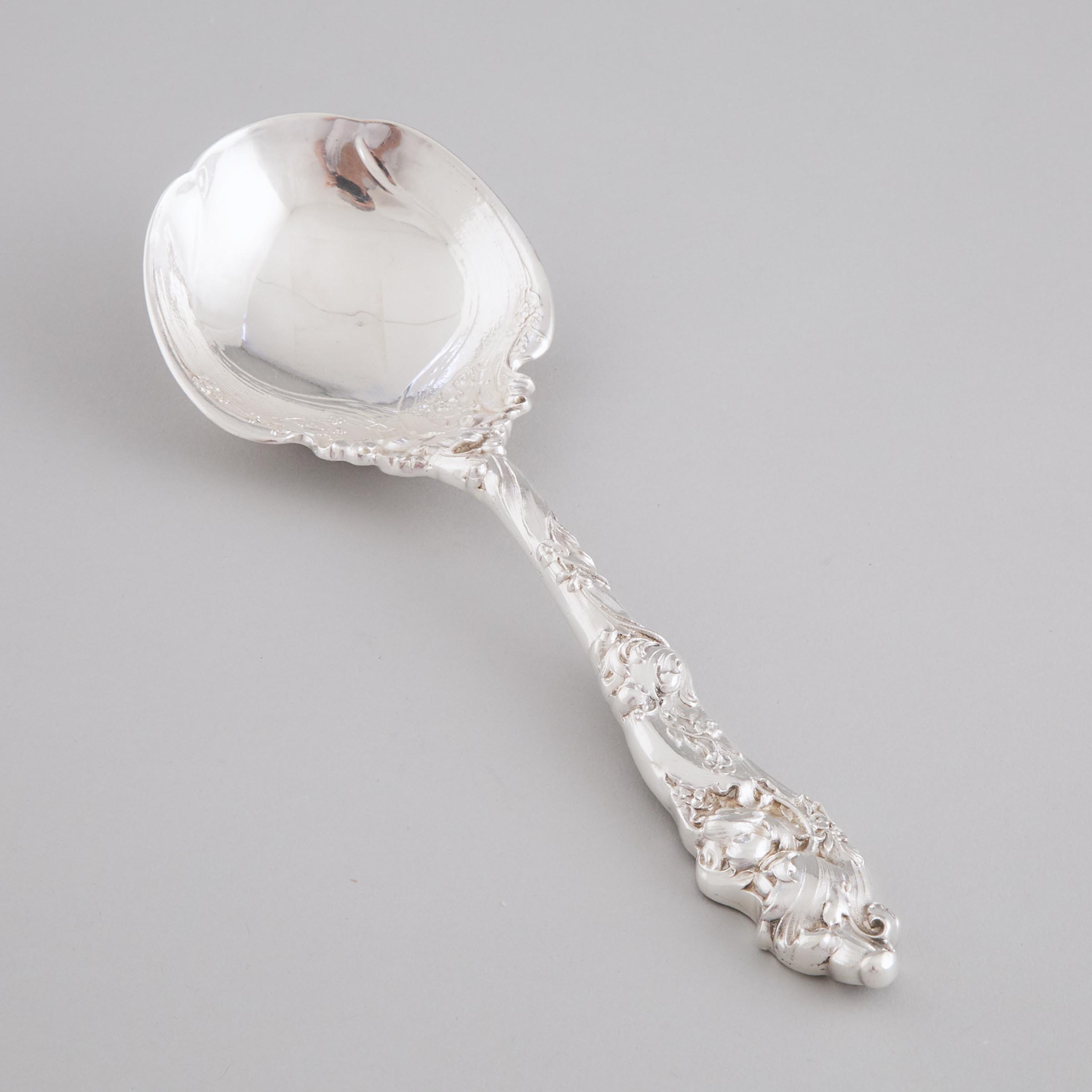 American Silver 'H158' Pattern Serving Spoon, Gorham Mfg. Co., Providence, R.I., c.1900
