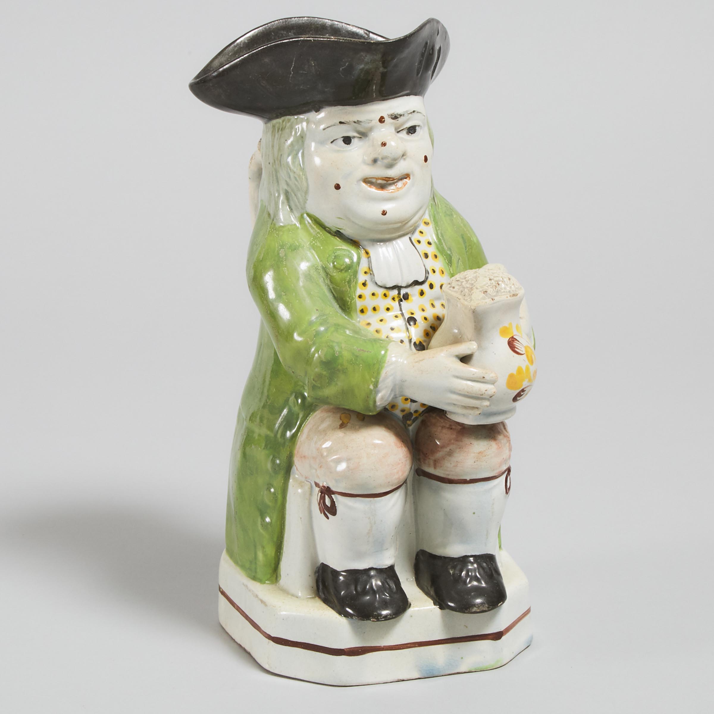 Staffordshire Pearlware Toby Jug, early 19th century