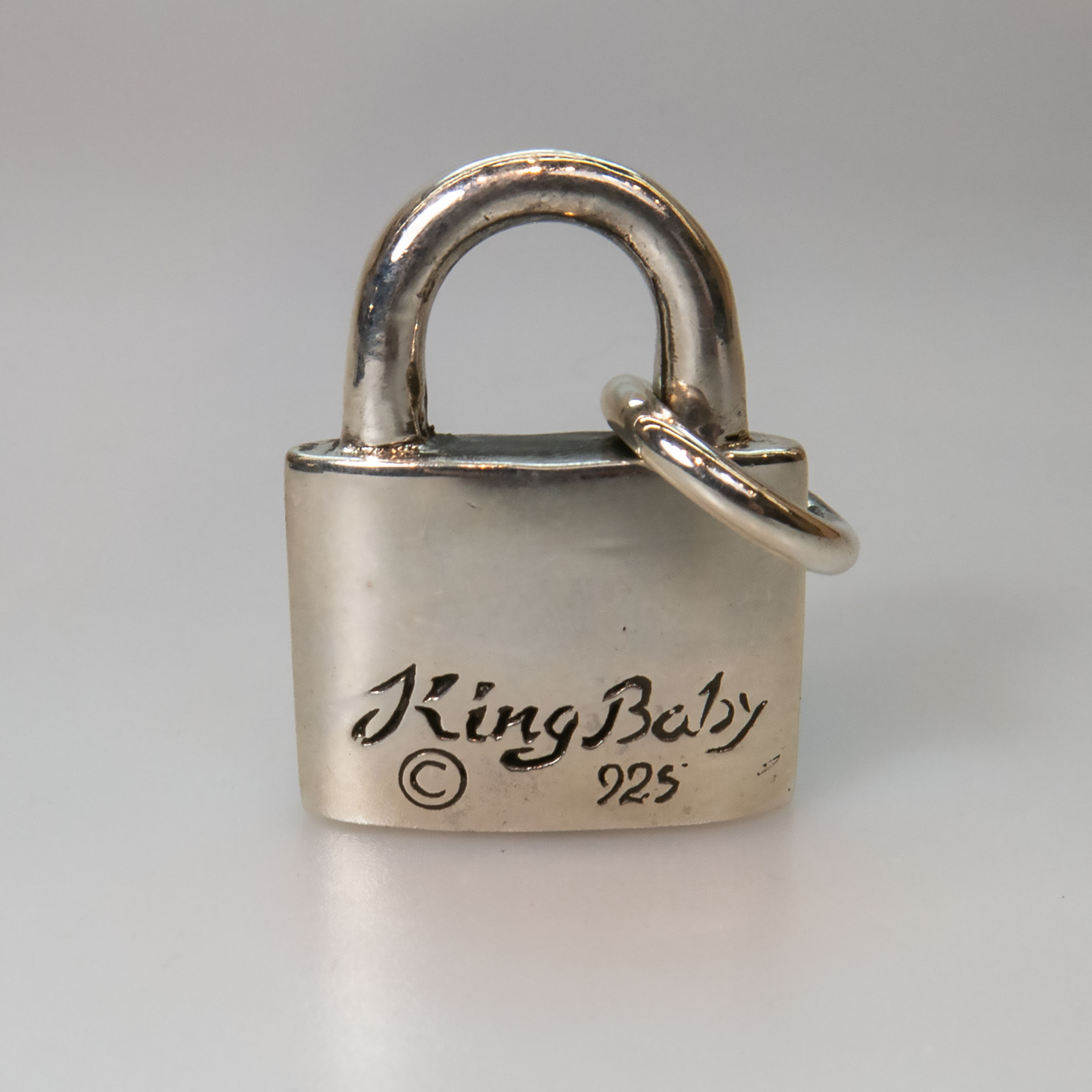 King Baby Studio Sterling Silver 'Padlock' Pendant