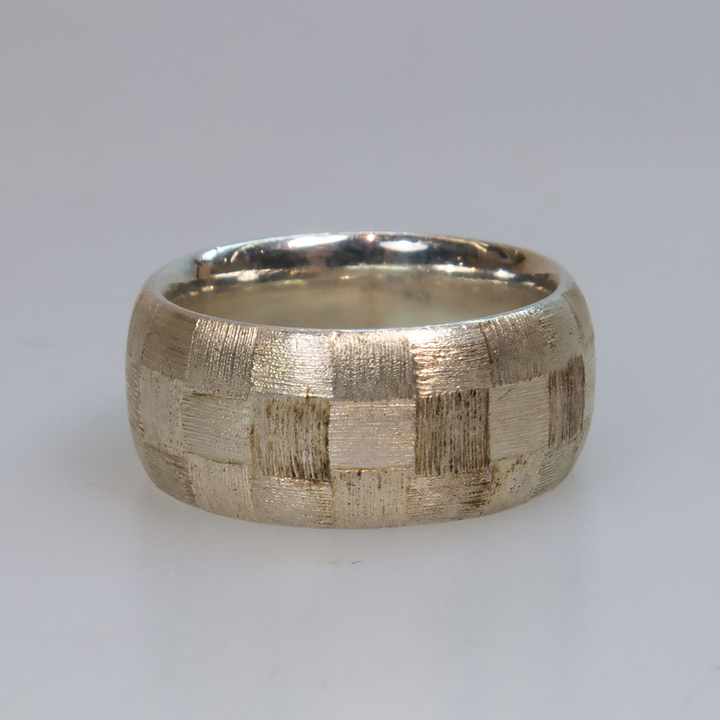 Scottish Sterling Silver Wide Band