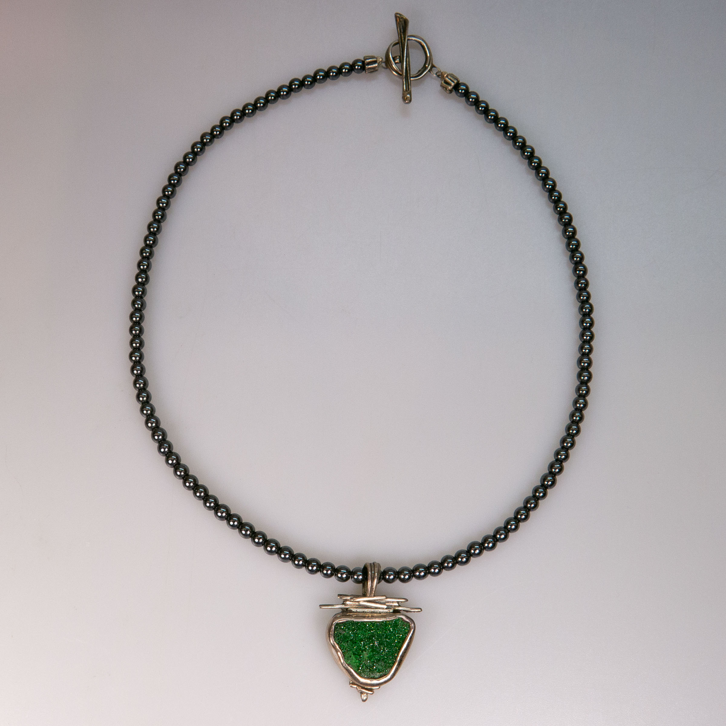 Elaine Wigle Canadian Hematite Bead Necklace