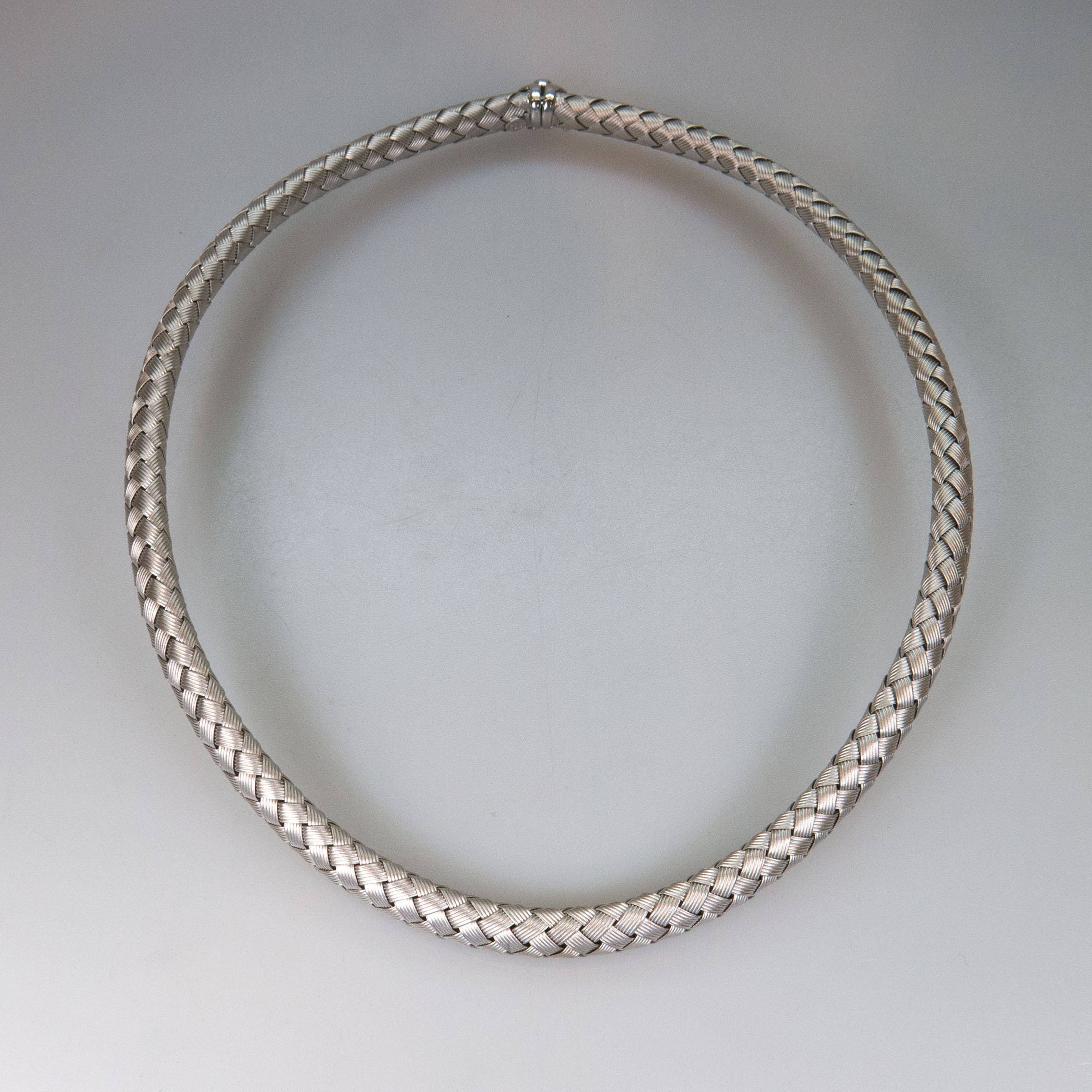 Roberto Coin Sterling Silver Woven Collar Necklace