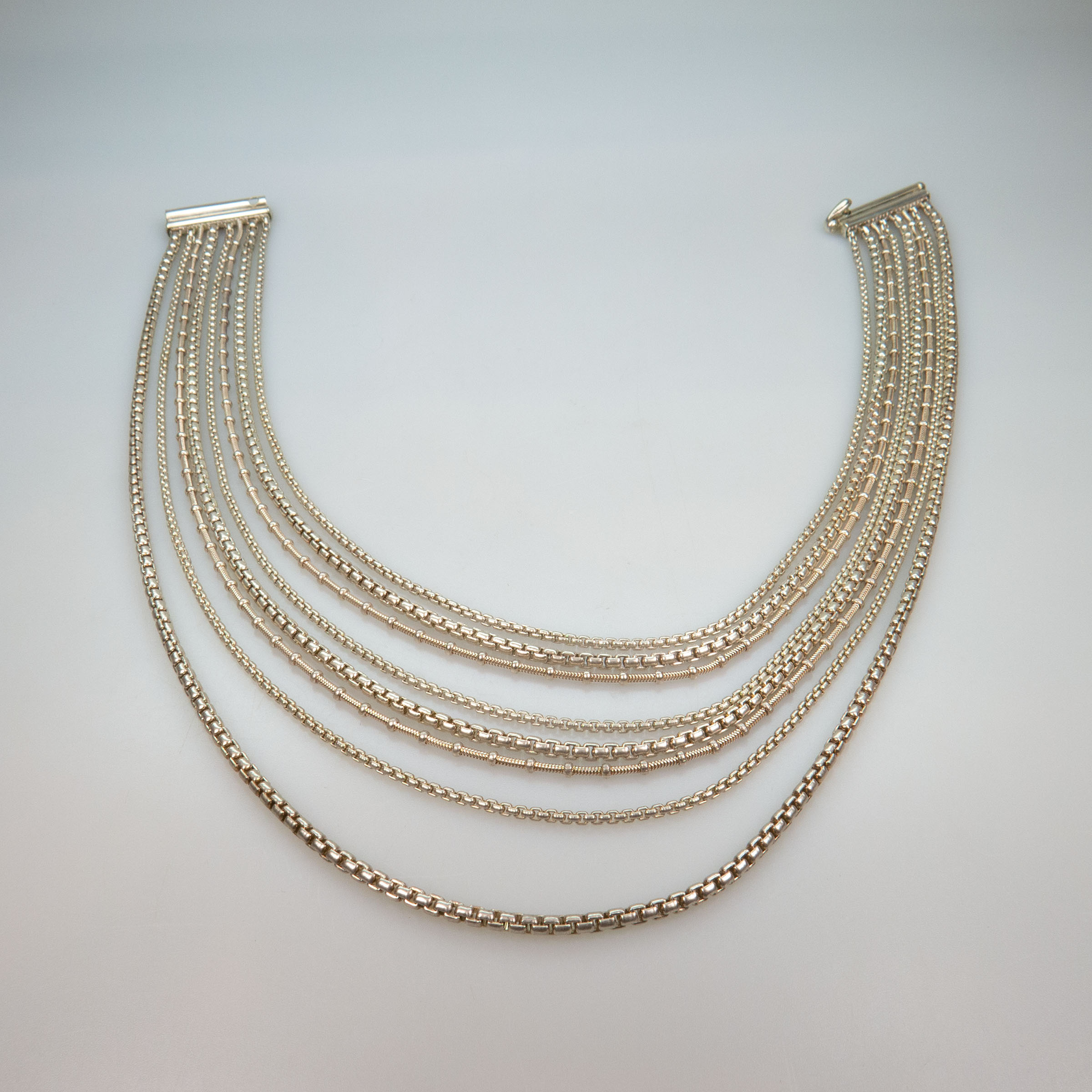 Zina American Sterling Silver Multi-Strand Necklace