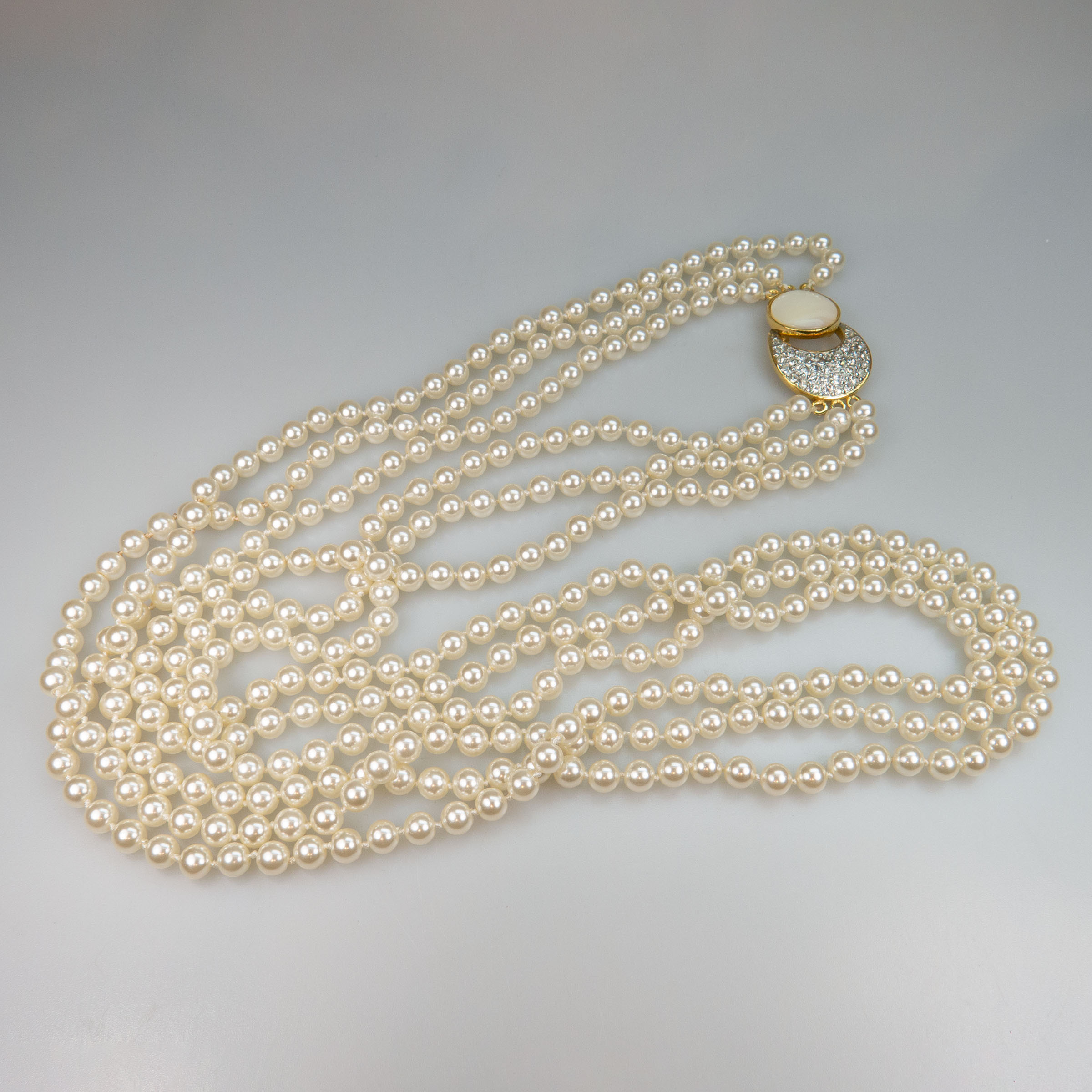 Butler Multi-Strand Faux Pearl Necklace