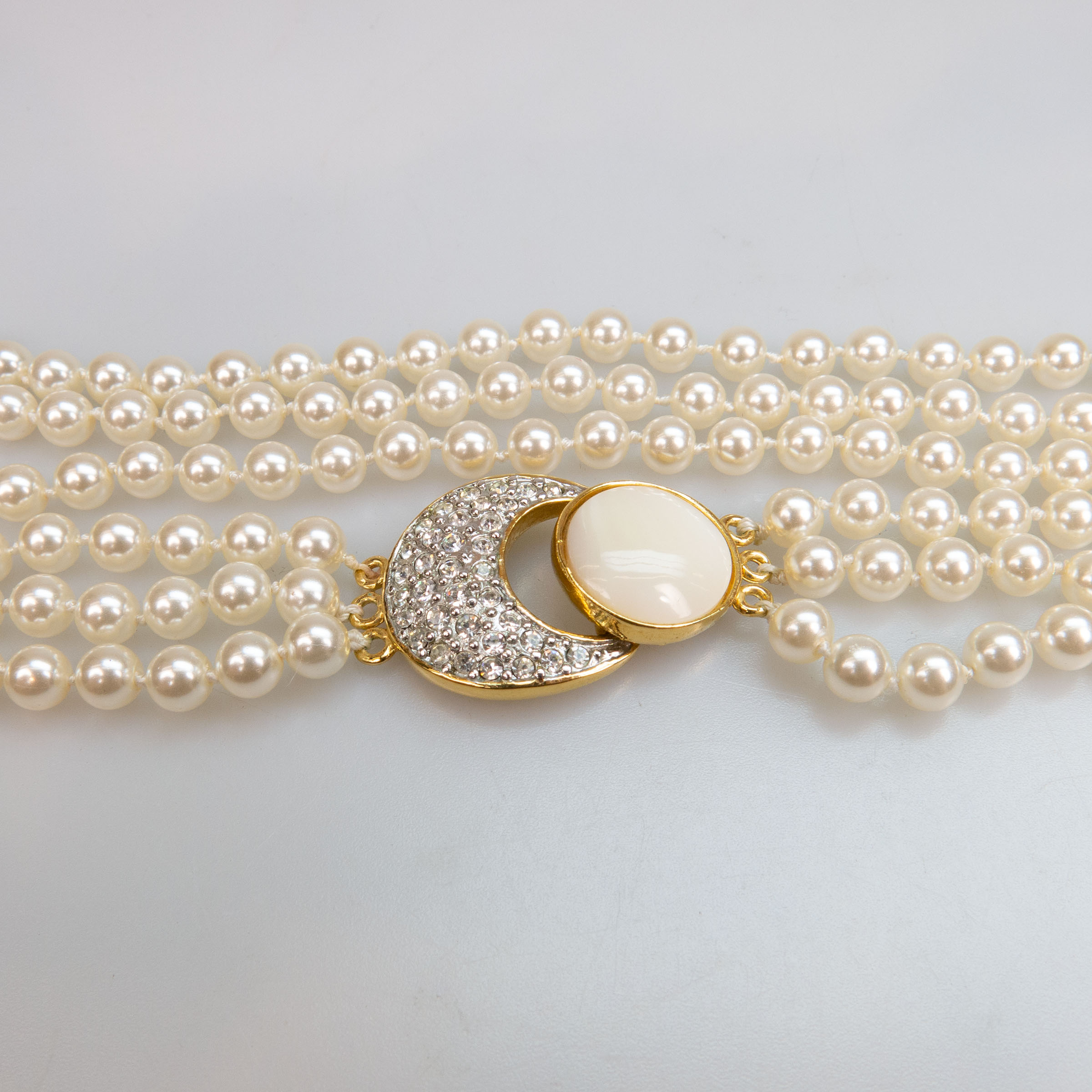 Butler Multi-Strand Faux Pearl Necklace