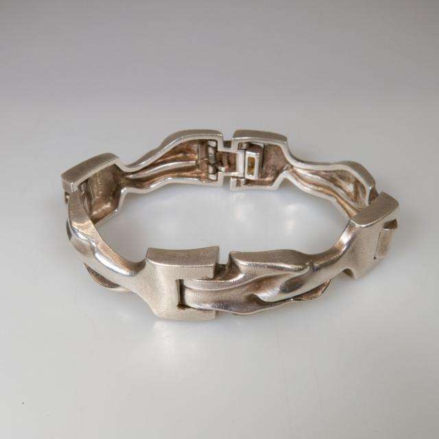 Lapponia Finnish Sterling Silver Abstract Bracelet