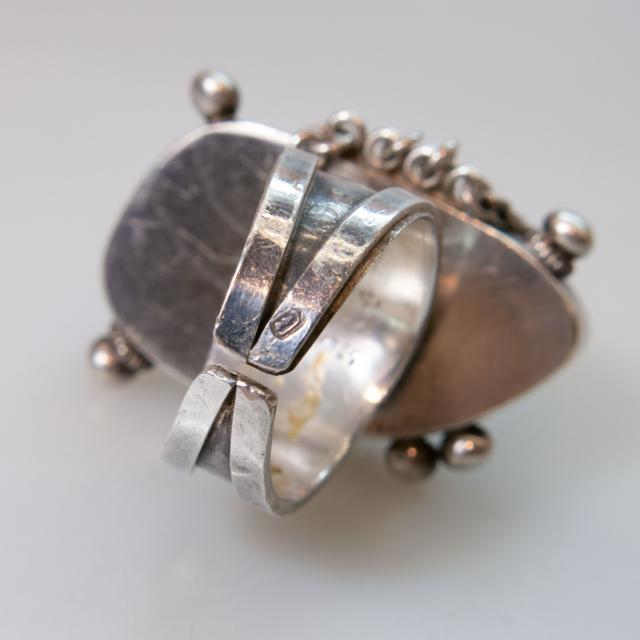Israeli Sterling Silver Abstract Ring