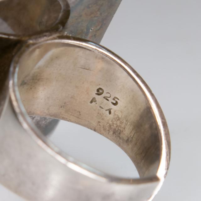 Sterling Silver Modernist Ring