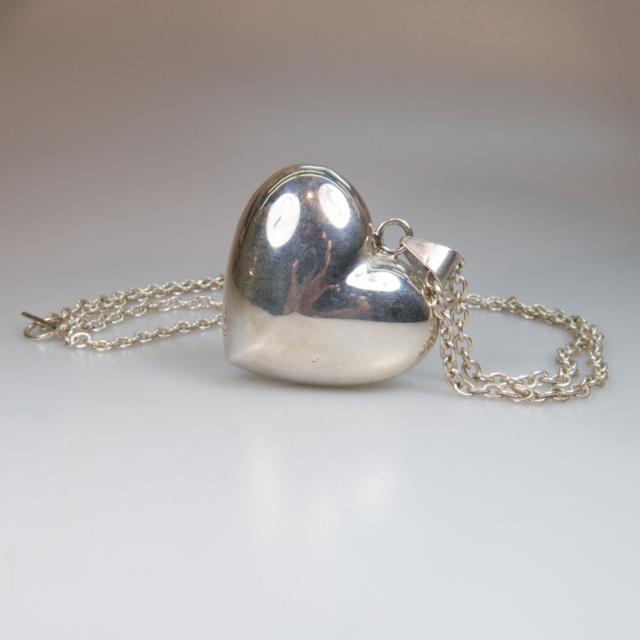 Mexican Sterling Silver Heart Pendant