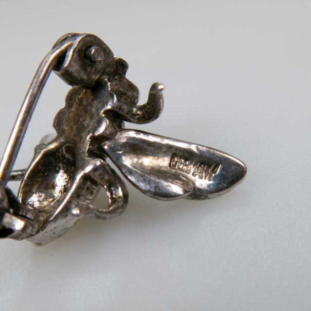 Alice Caviness German Sterling Silver Enamel Pin
