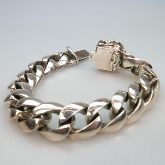 Queen Baby Studio Sterling Silver Heavy Curb Link Bracelet