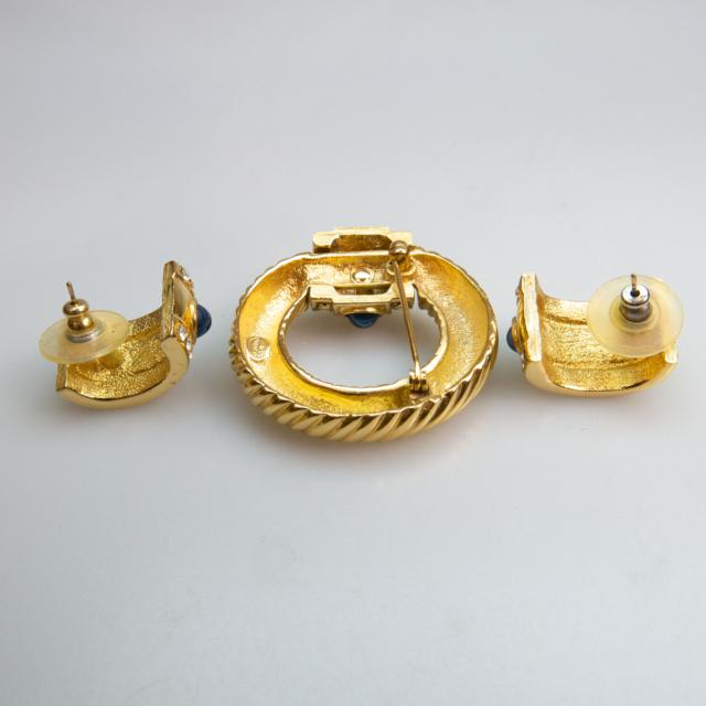 3-Piece Givenchy Gold-Tone Metal Jewellery Suite