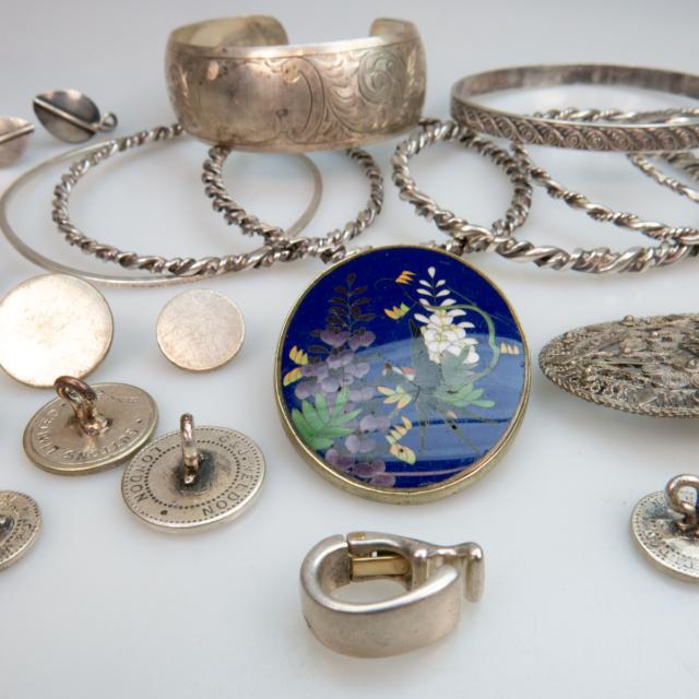 Quantity Of Silver And Silver Plated Jewellery