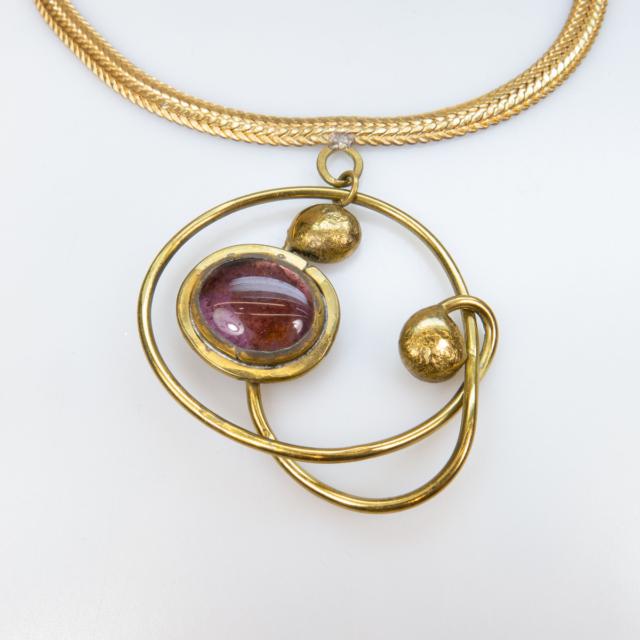 2 Rafael Alfandary Brass Necklaces