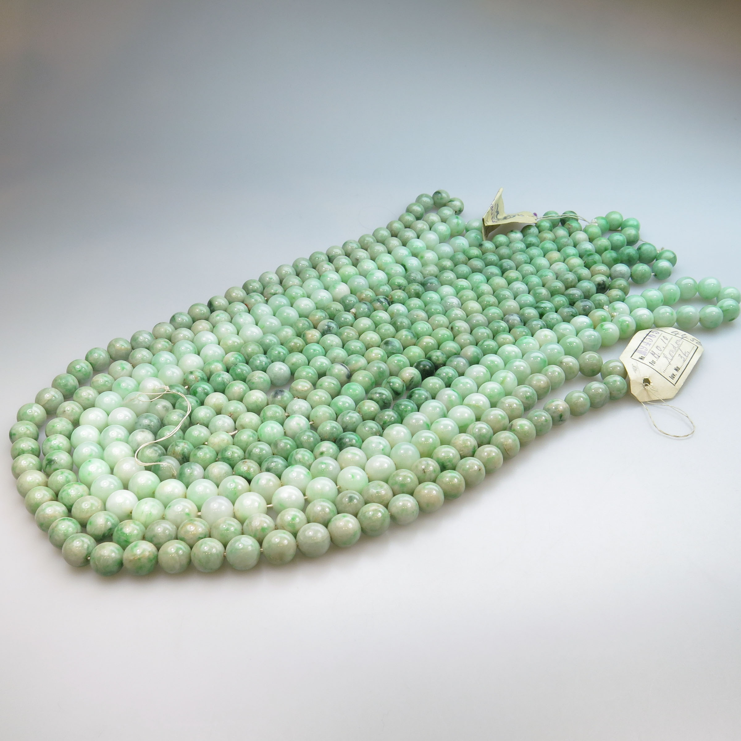 4 Strands Of Jadeite Beads