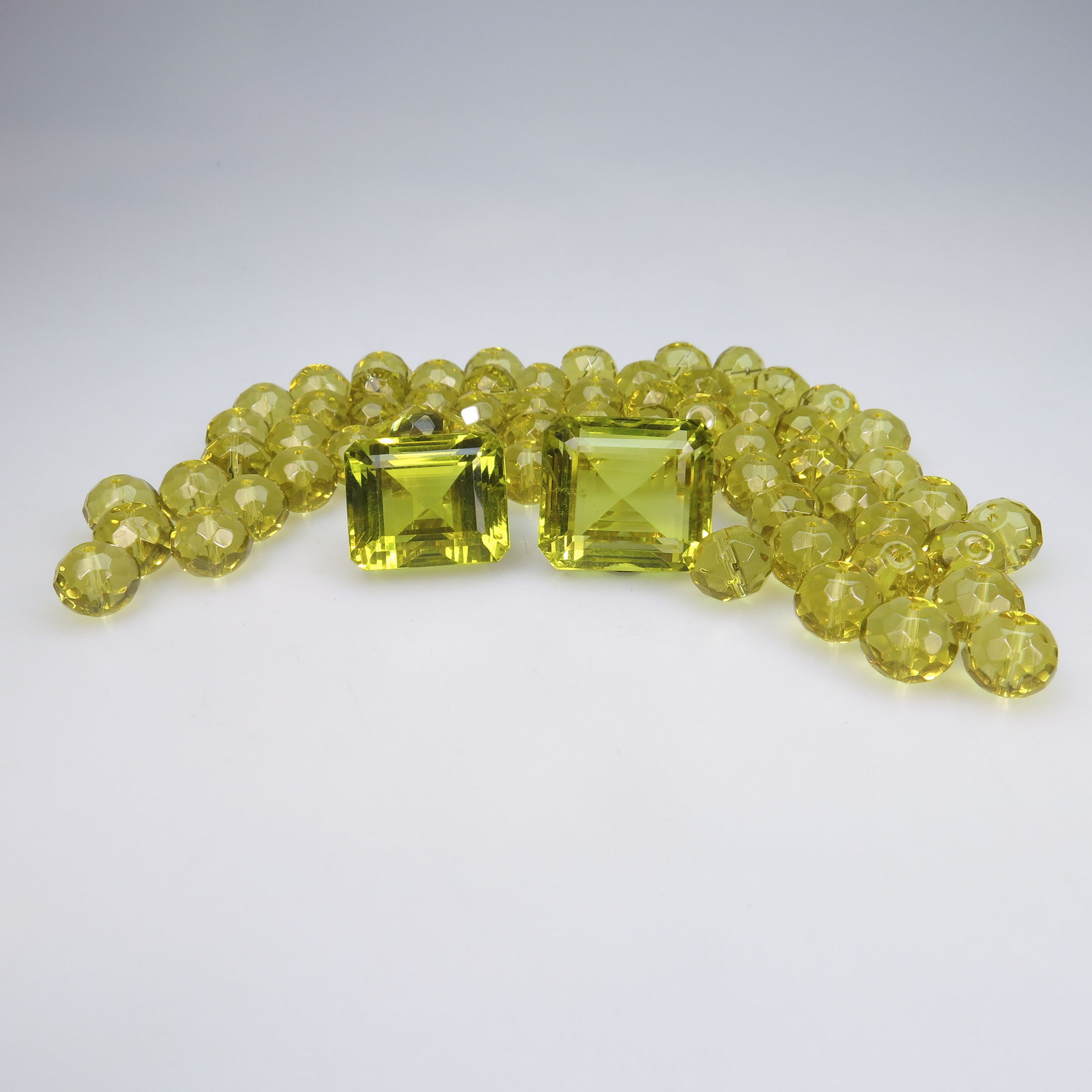 63 Faceted Citrine Beads