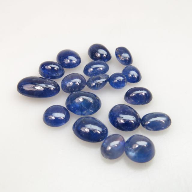 18 Oval Sapphire Cabochons