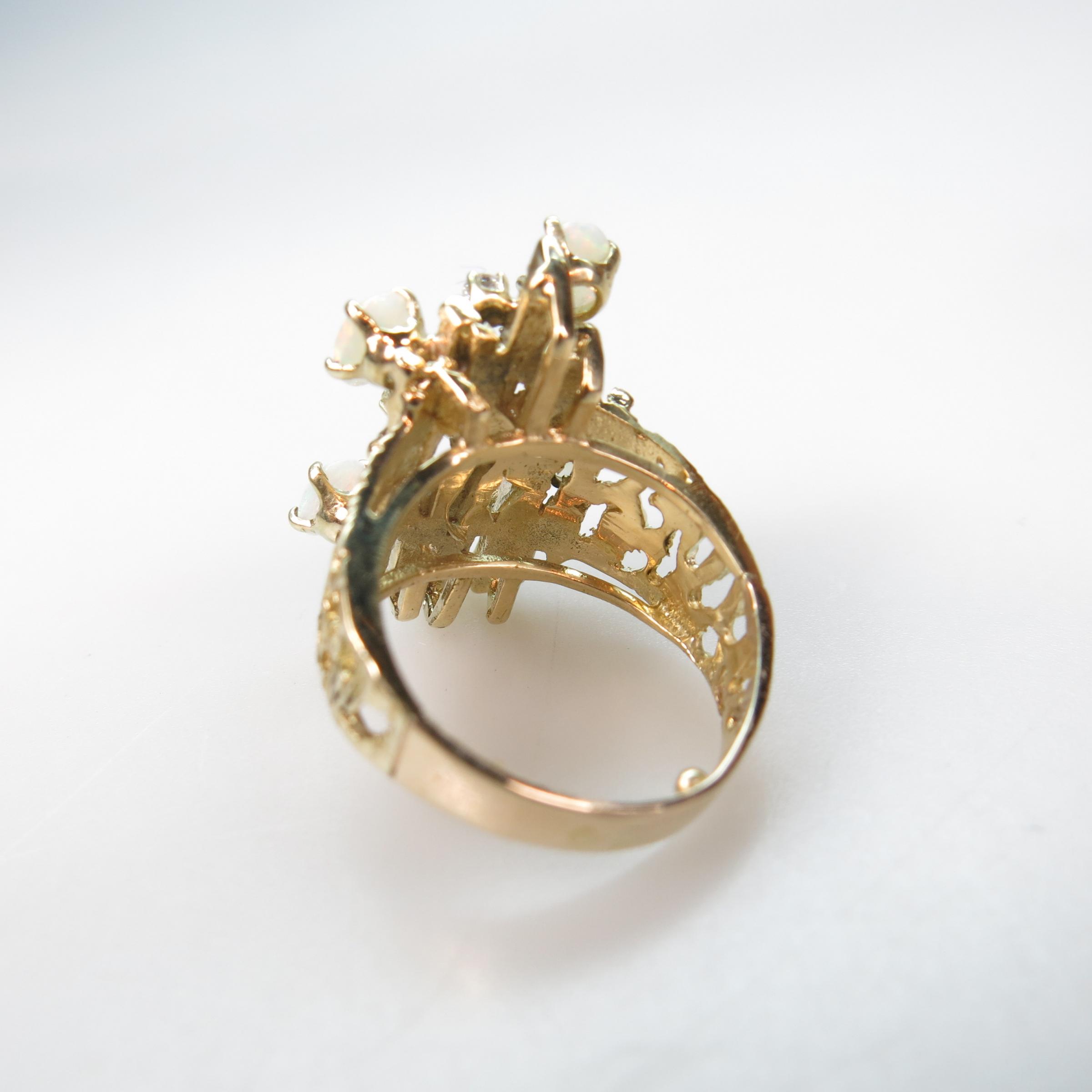 14k Yellow Gold Abstract Ring 